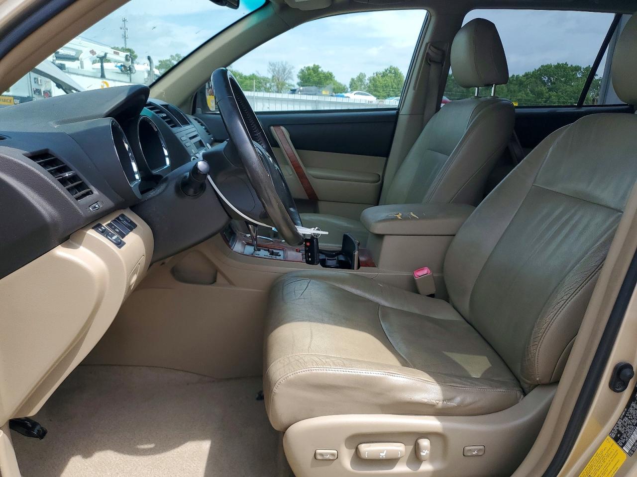 2008 Toyota Highlander Limited Желто-коричневый vin: JTEES42A782101416