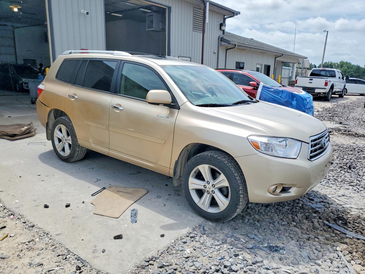 2008 Toyota Highlander Limited Желто-коричневый vin: JTEES42A782101416