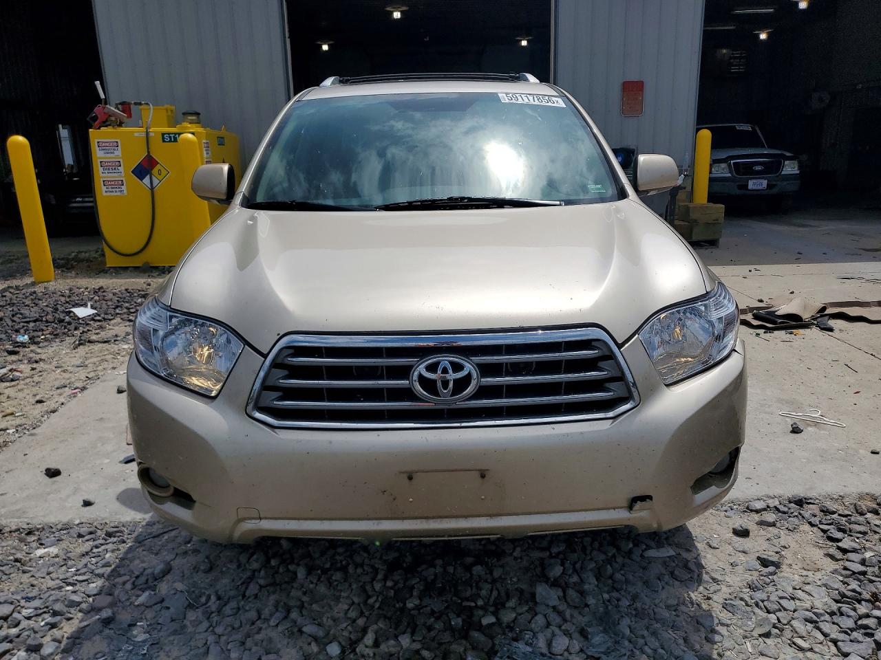 2008 Toyota Highlander Limited Желто-коричневый vin: JTEES42A782101416