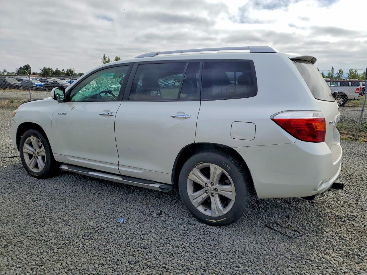 2009 Toyota Highlander Limited White vin: JTEES42A792119044