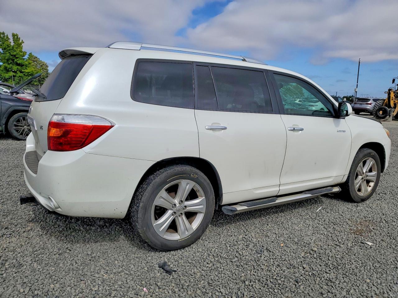 2009 Toyota Highlander Limited White vin: JTEES42A792119044