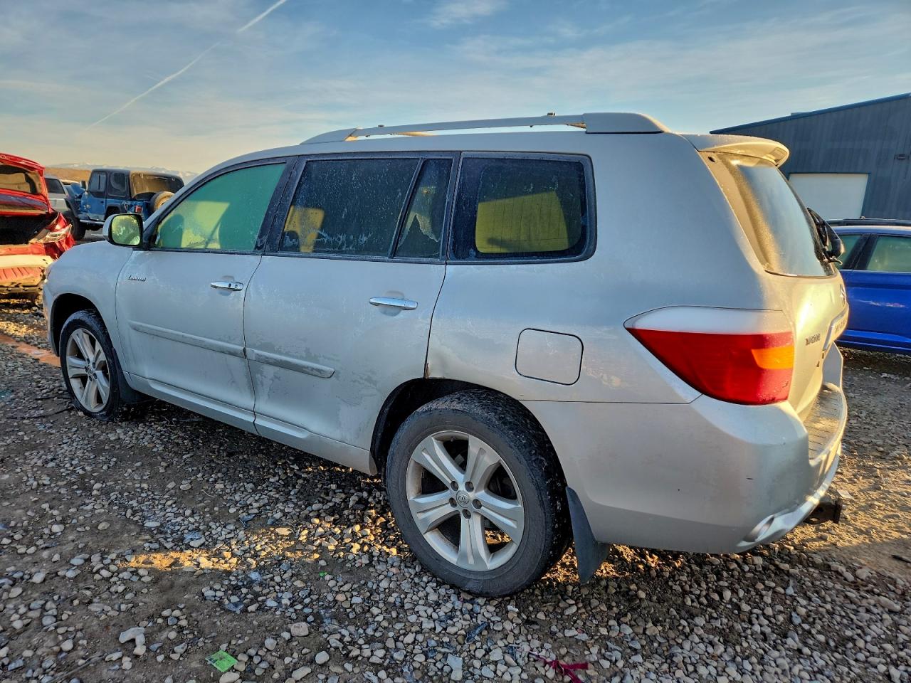 2008 Toyota Highlander Limited Серебряный vin: JTEES42A882000594