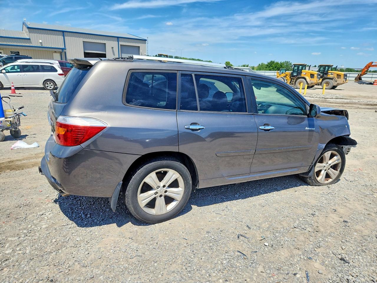 2008 Toyota Highlander Limited Серый vin: JTEES42A882093374