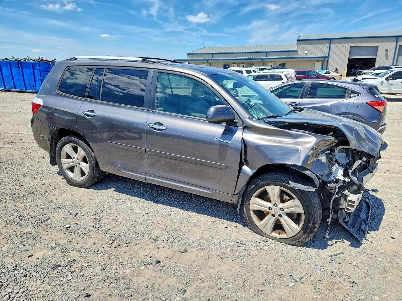 2008 Toyota Highlander Limited Серый vin: JTEES42A882093374