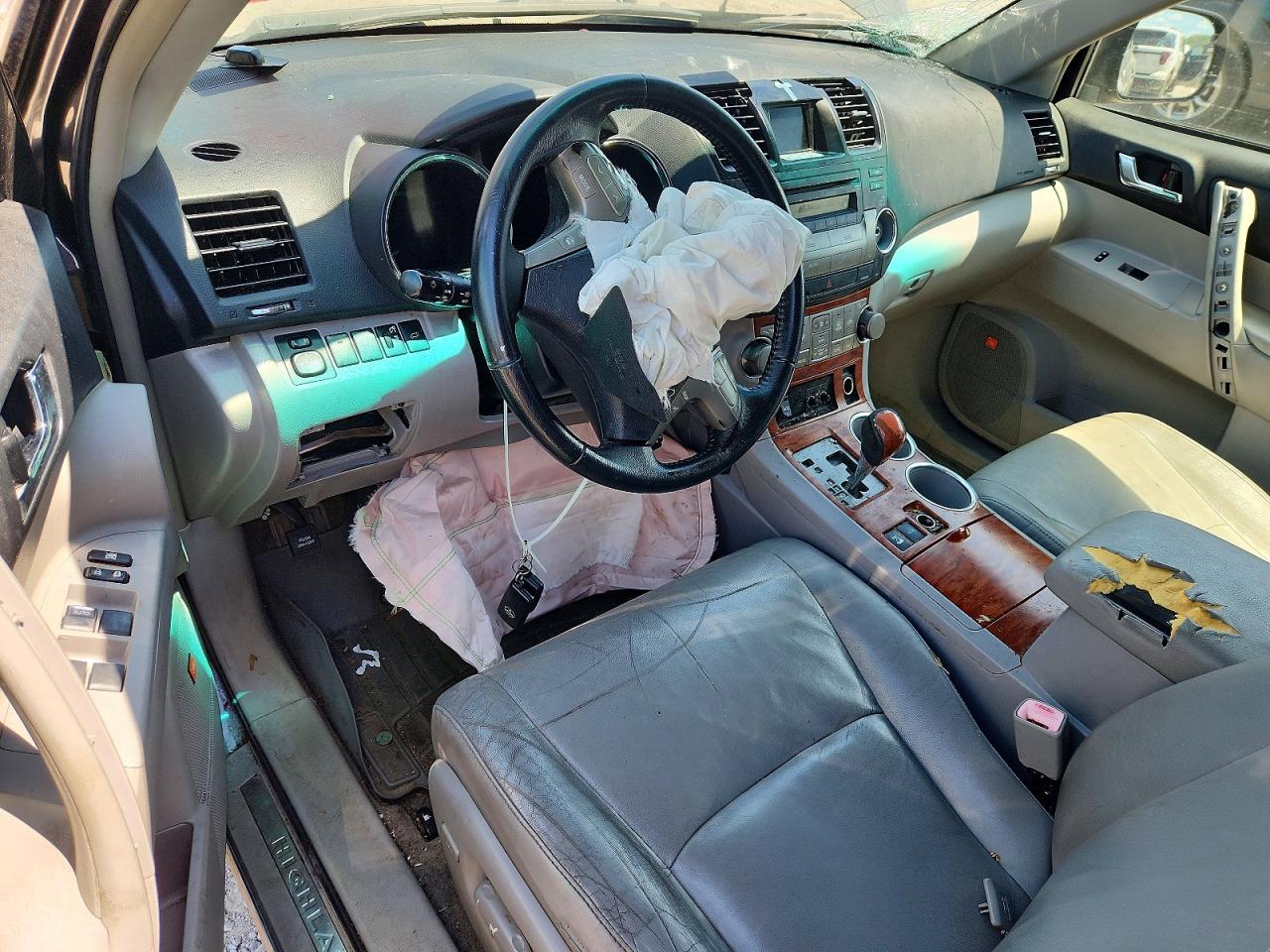 2008 Toyota Highlander Limited Серый vin: JTEES42A882093374