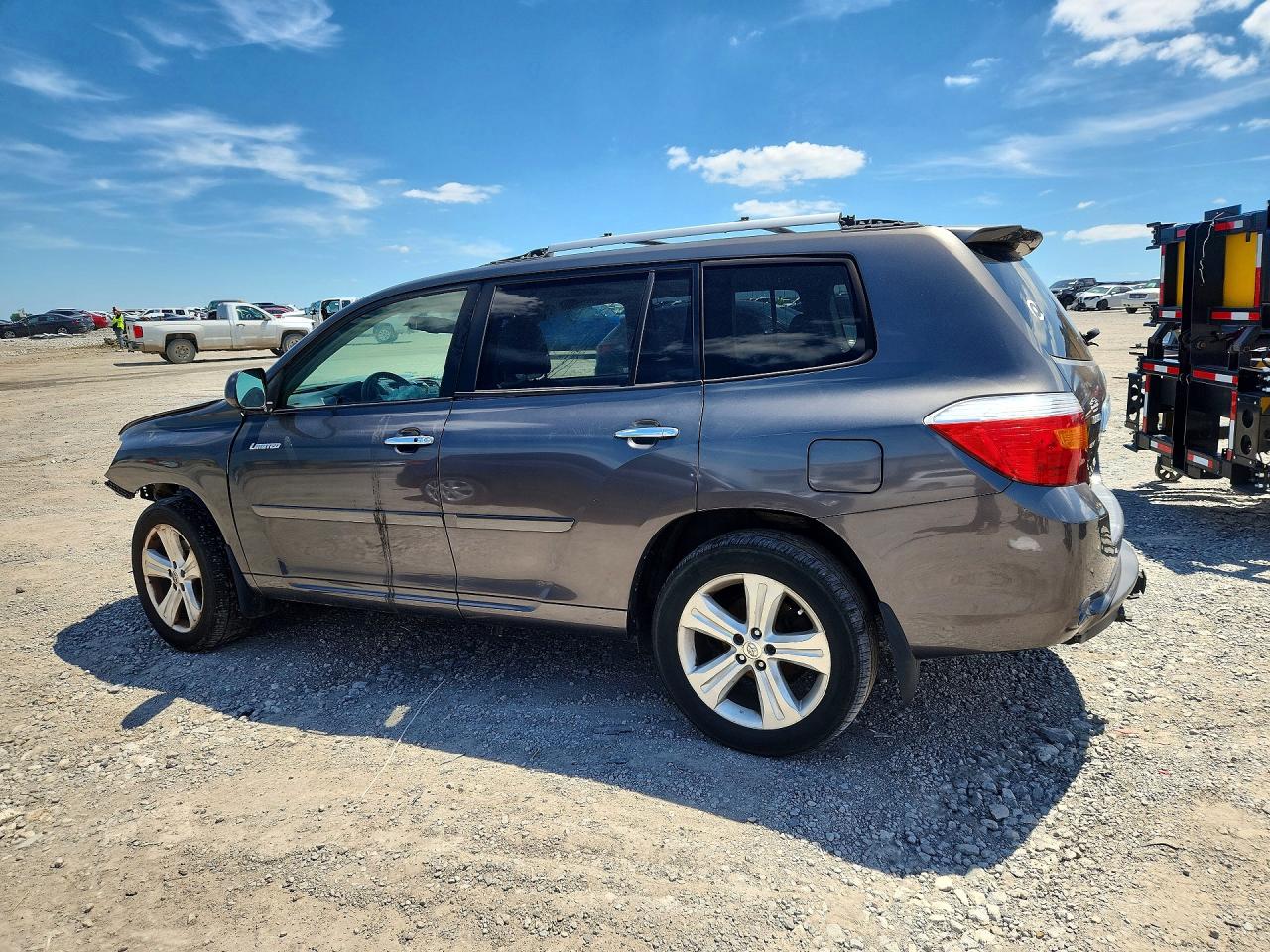 2008 Toyota Highlander Limited Серый vin: JTEES42A882093374