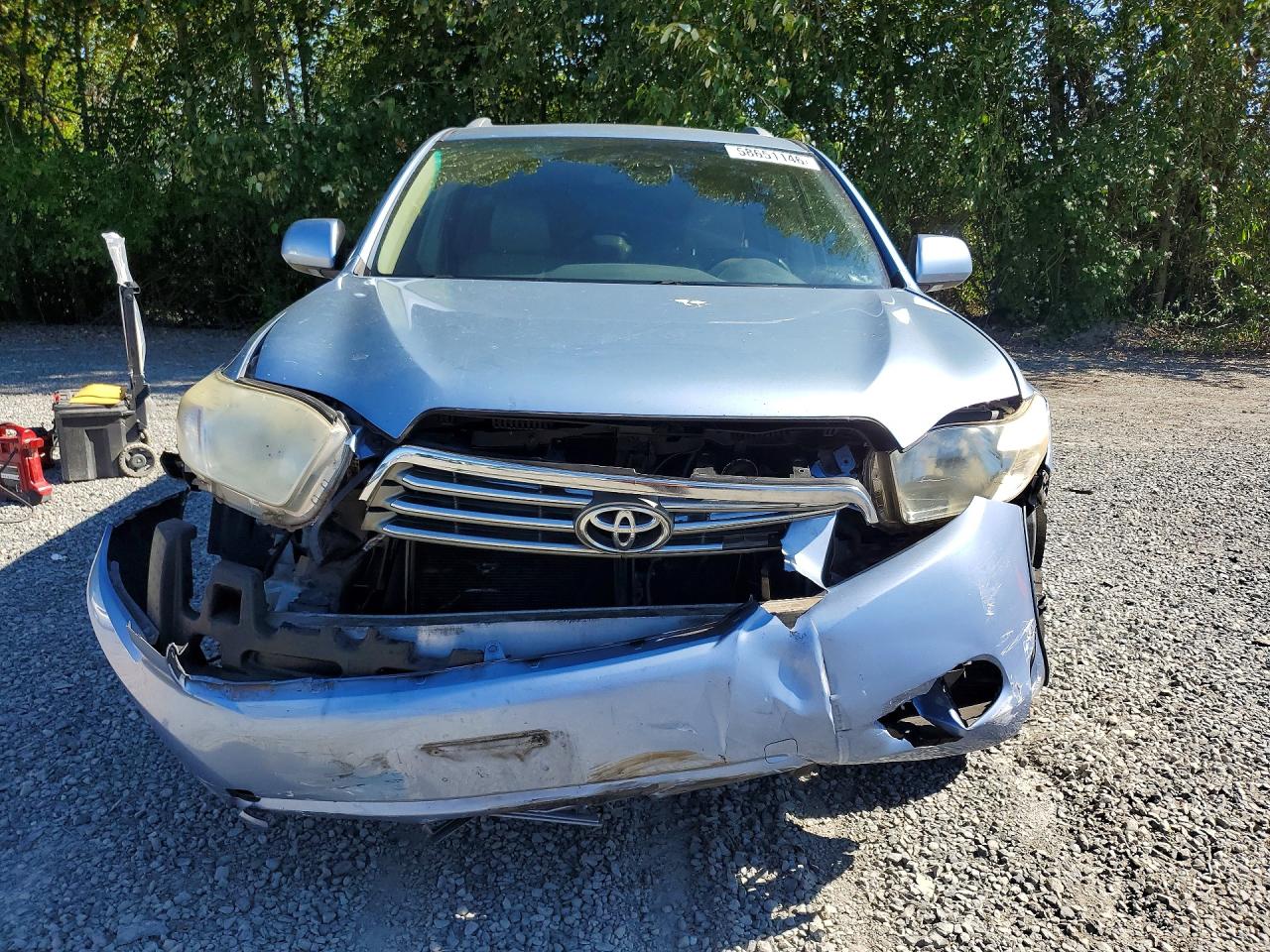 2008 Toyota Highlander Limited Blue vin: JTEES42A882100775