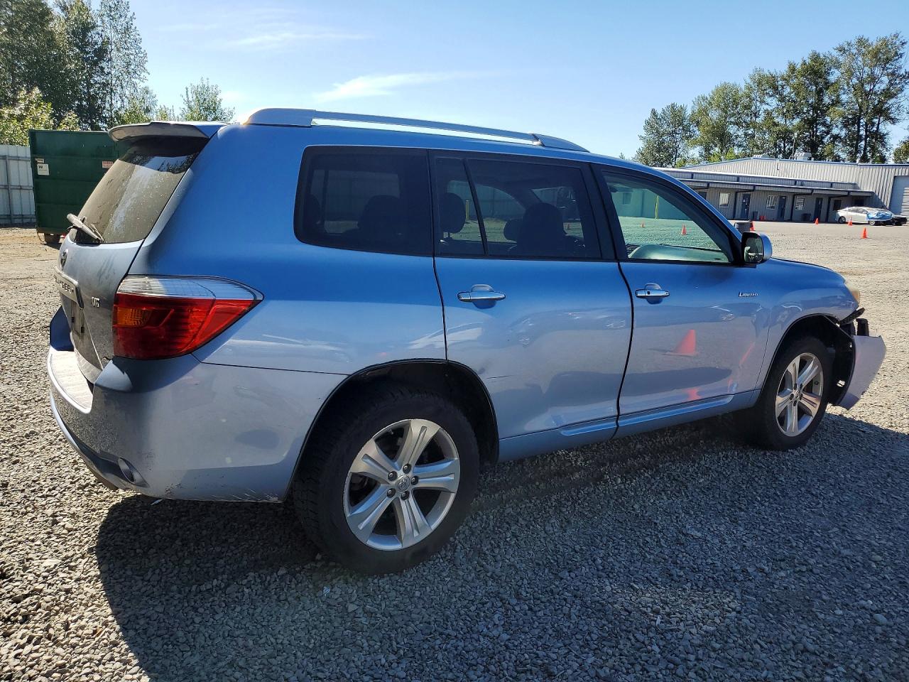 2008 Toyota Highlander Limited Blue vin: JTEES42A882100775
