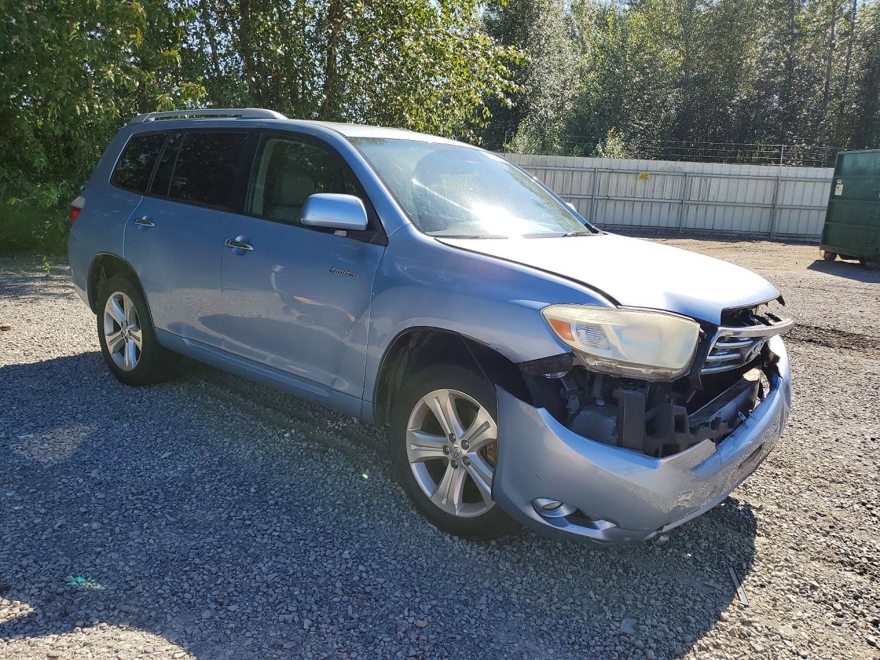 2008 Toyota Highlander Limited Blue vin: JTEES42A882100775