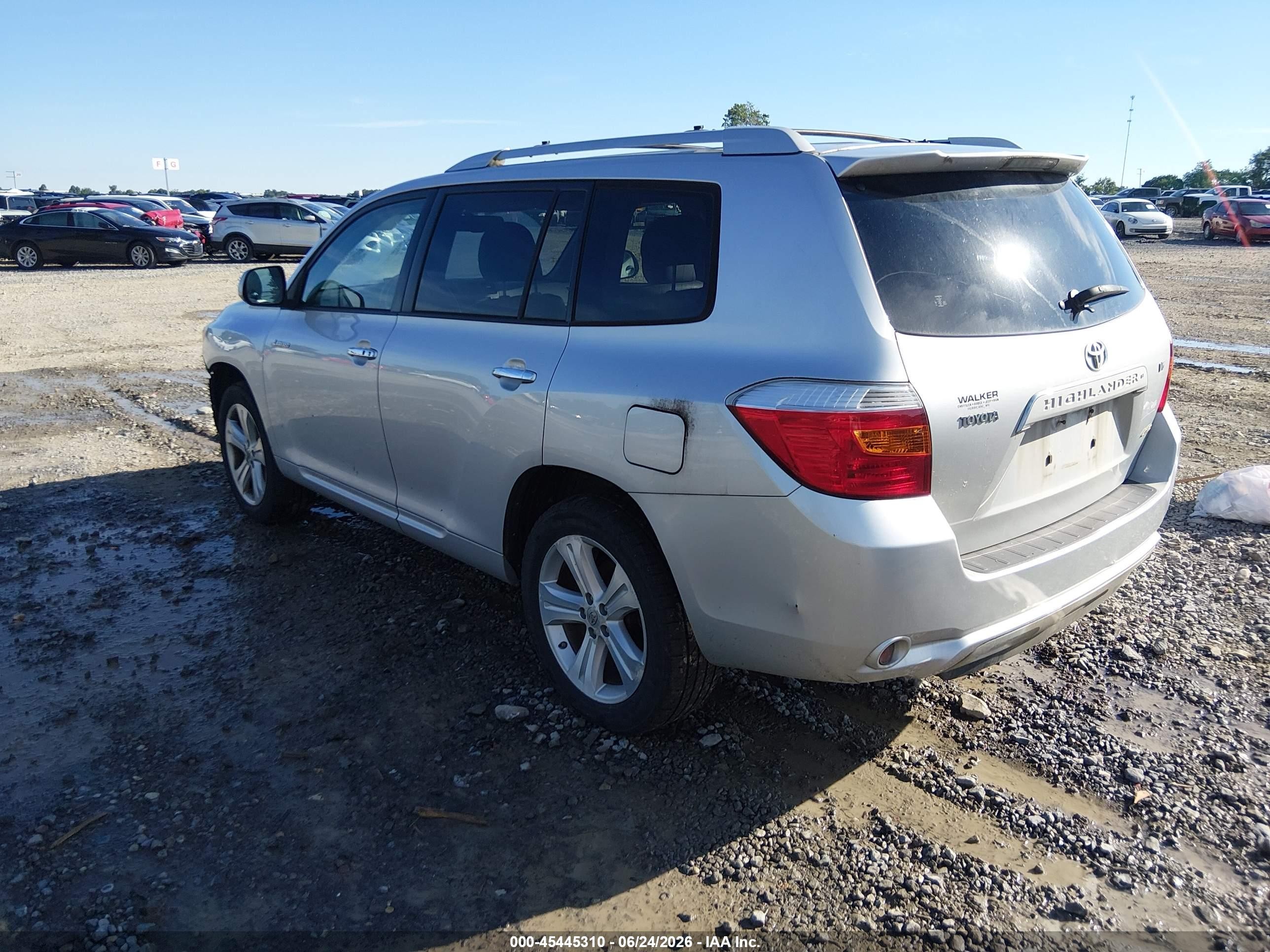 2008 Toyota Highlander Limited Silver vin: JTEES42A982000345
