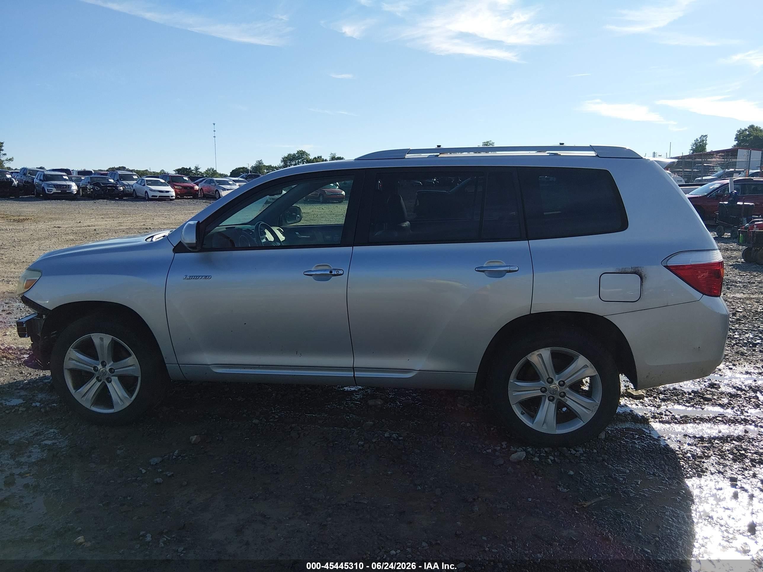 2008 Toyota Highlander Limited Silver vin: JTEES42A982000345