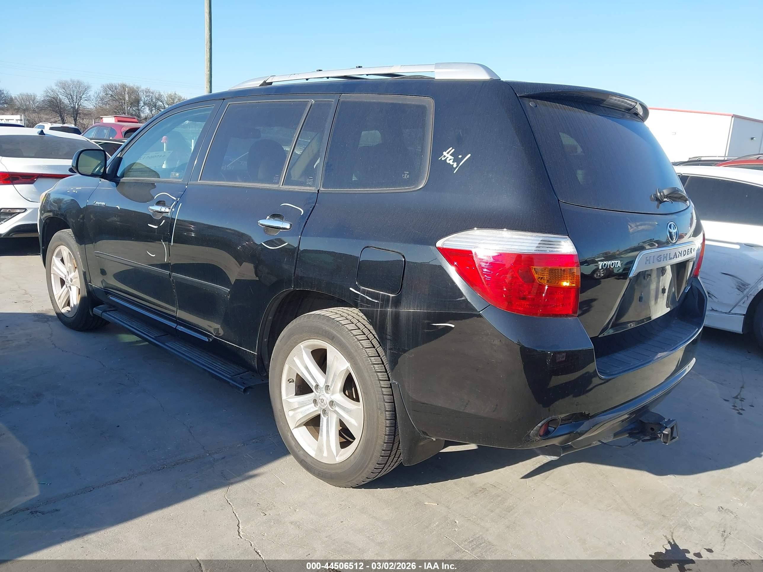 2008 Toyota Highlander Limited Черный vin: JTEES42A982024855