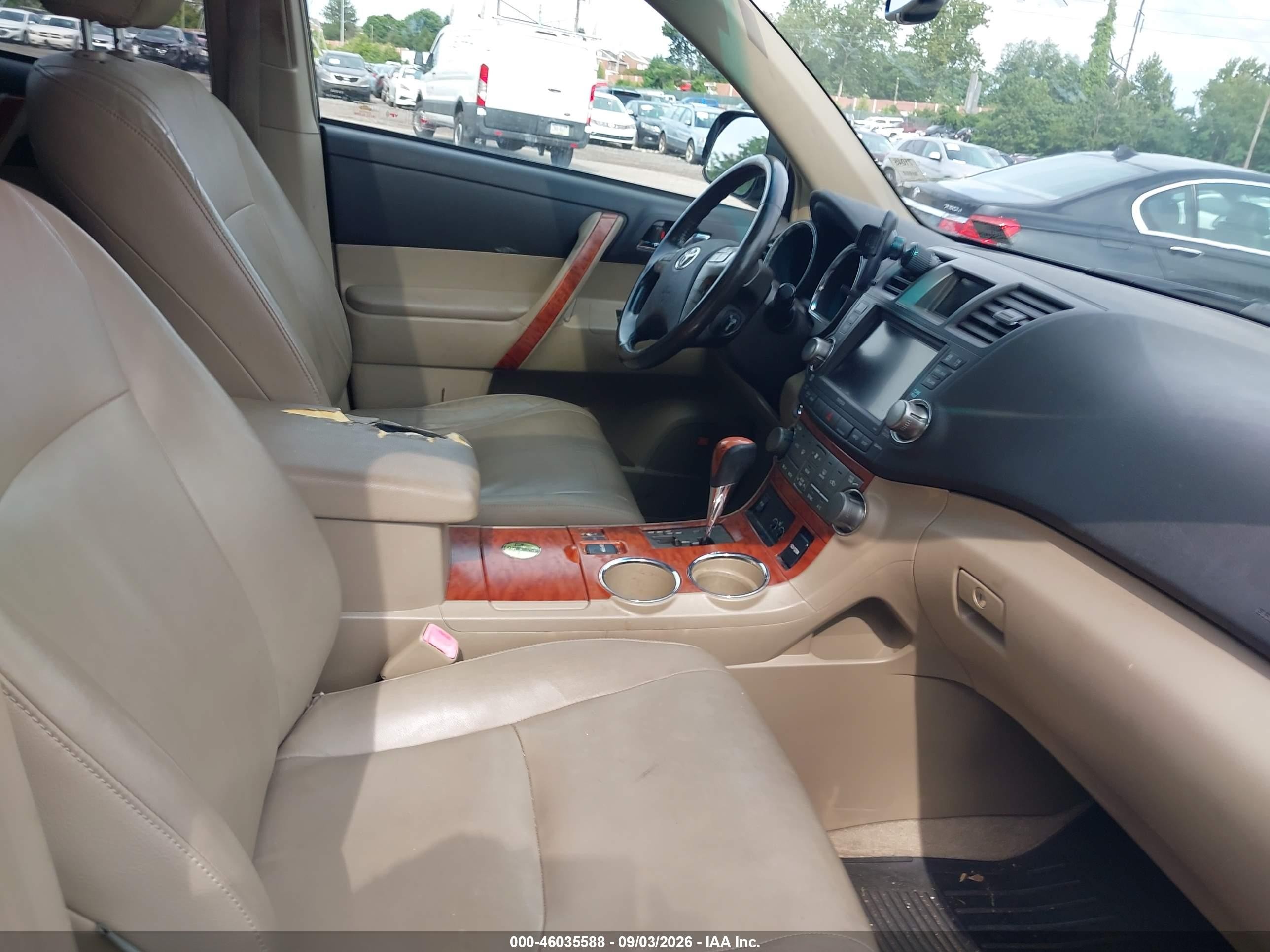 2008 Toyota Highlander Limited Черный vin: JTEES42A982034236