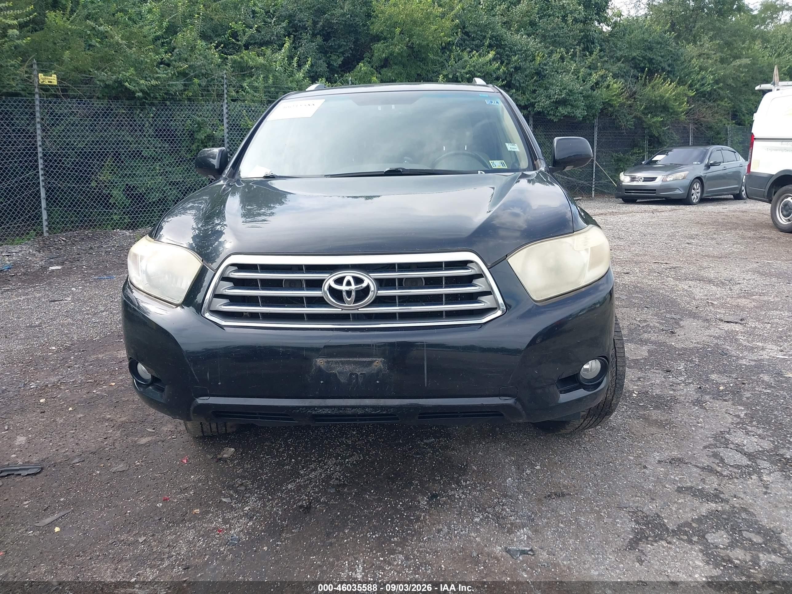 2008 Toyota Highlander Limited Черный vin: JTEES42A982034236