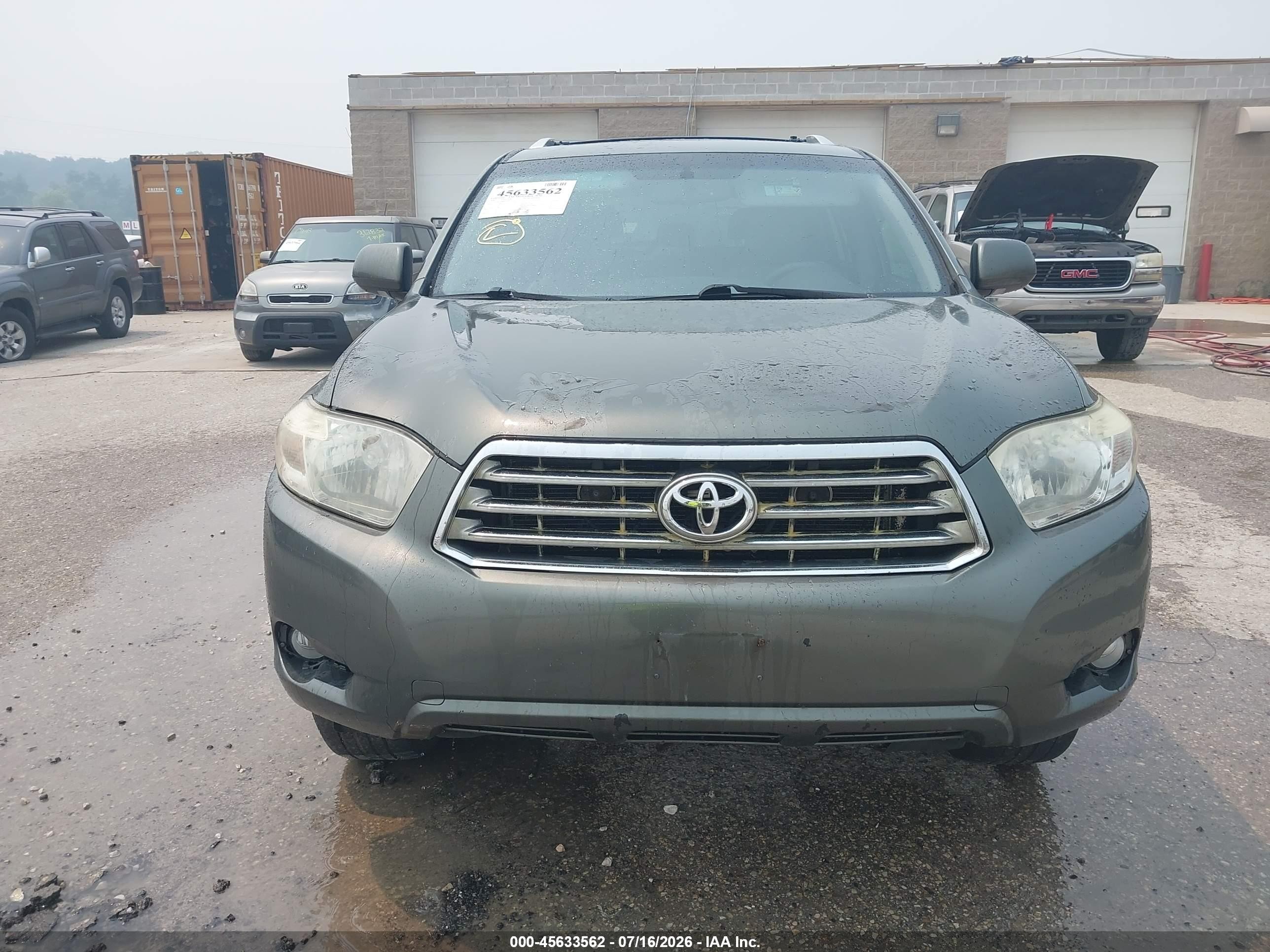 2008 Toyota Highlander Limited Green vin: JTEES42A982055460