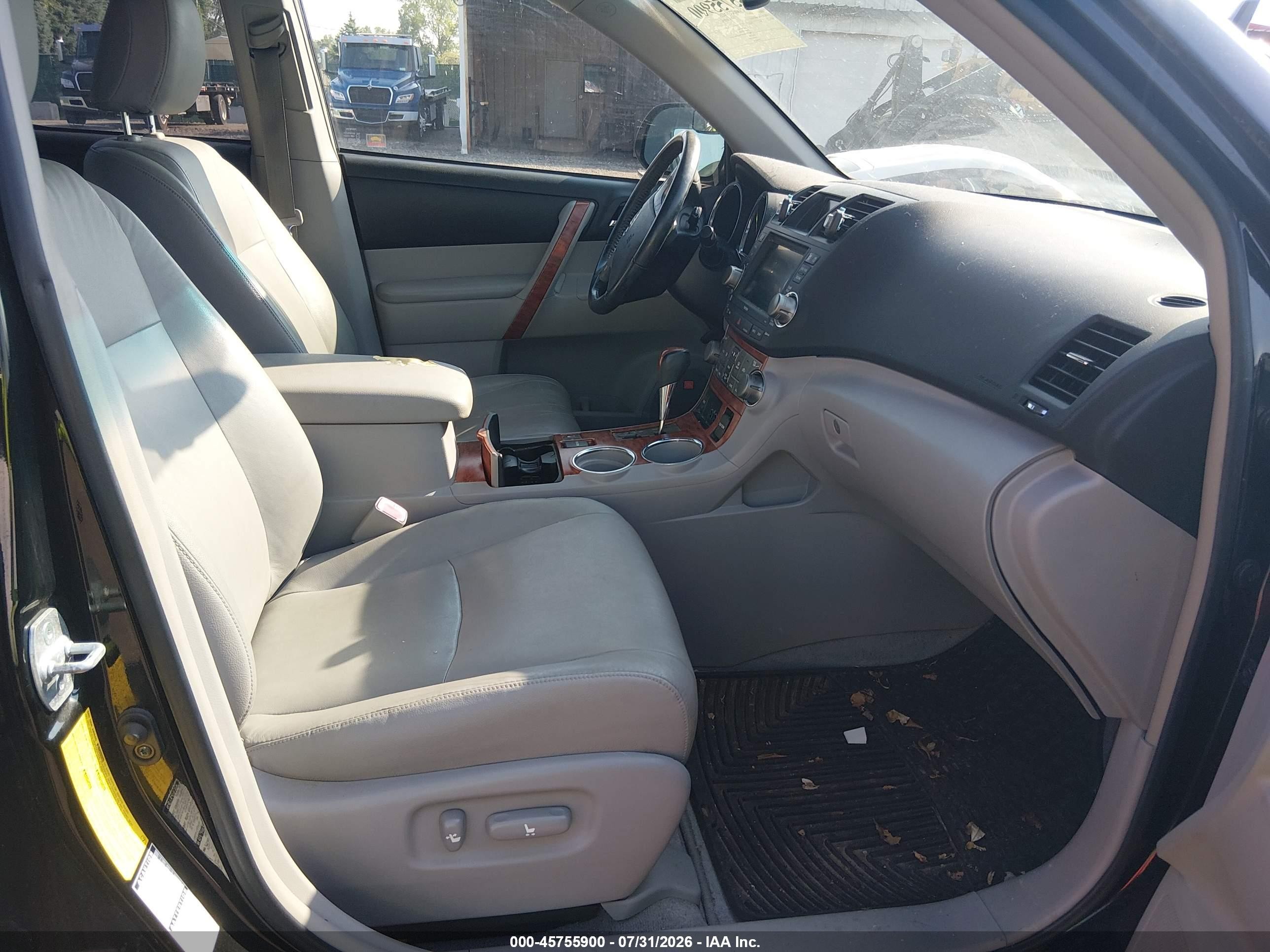 2008 Toyota Highlander Limited Black vin: JTEES42A982072632
