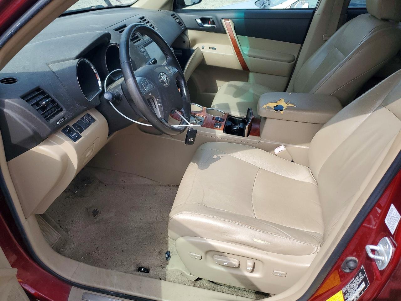 2009 Toyota Highlander Limited Burgundy vin: JTEES42A992113830