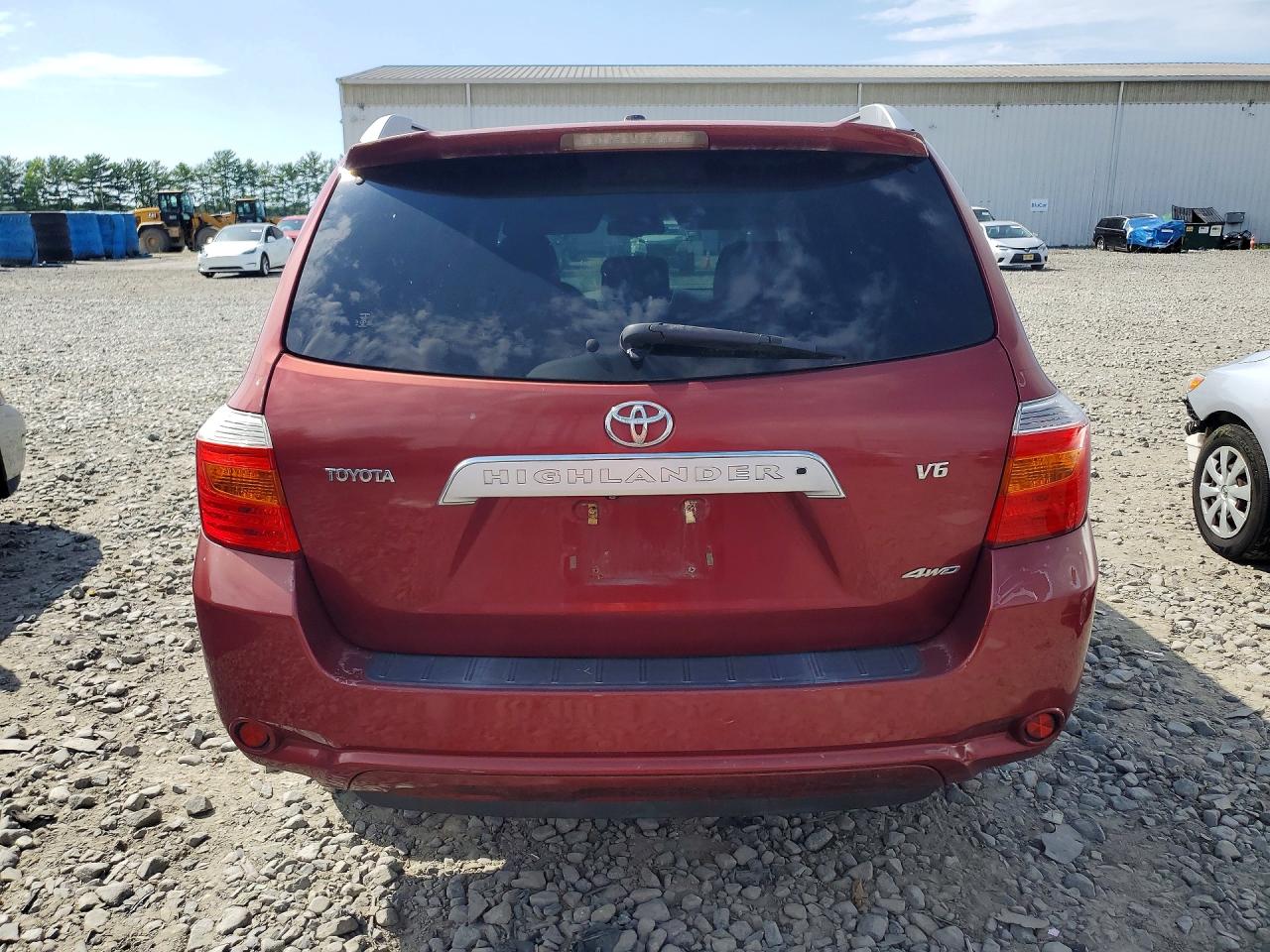 2009 Toyota Highlander Limited Burgundy vin: JTEES42A992113830