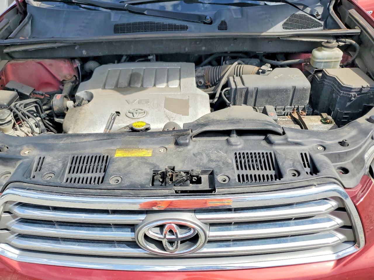2009 Toyota Highlander Limited Burgundy vin: JTEES42A992113830