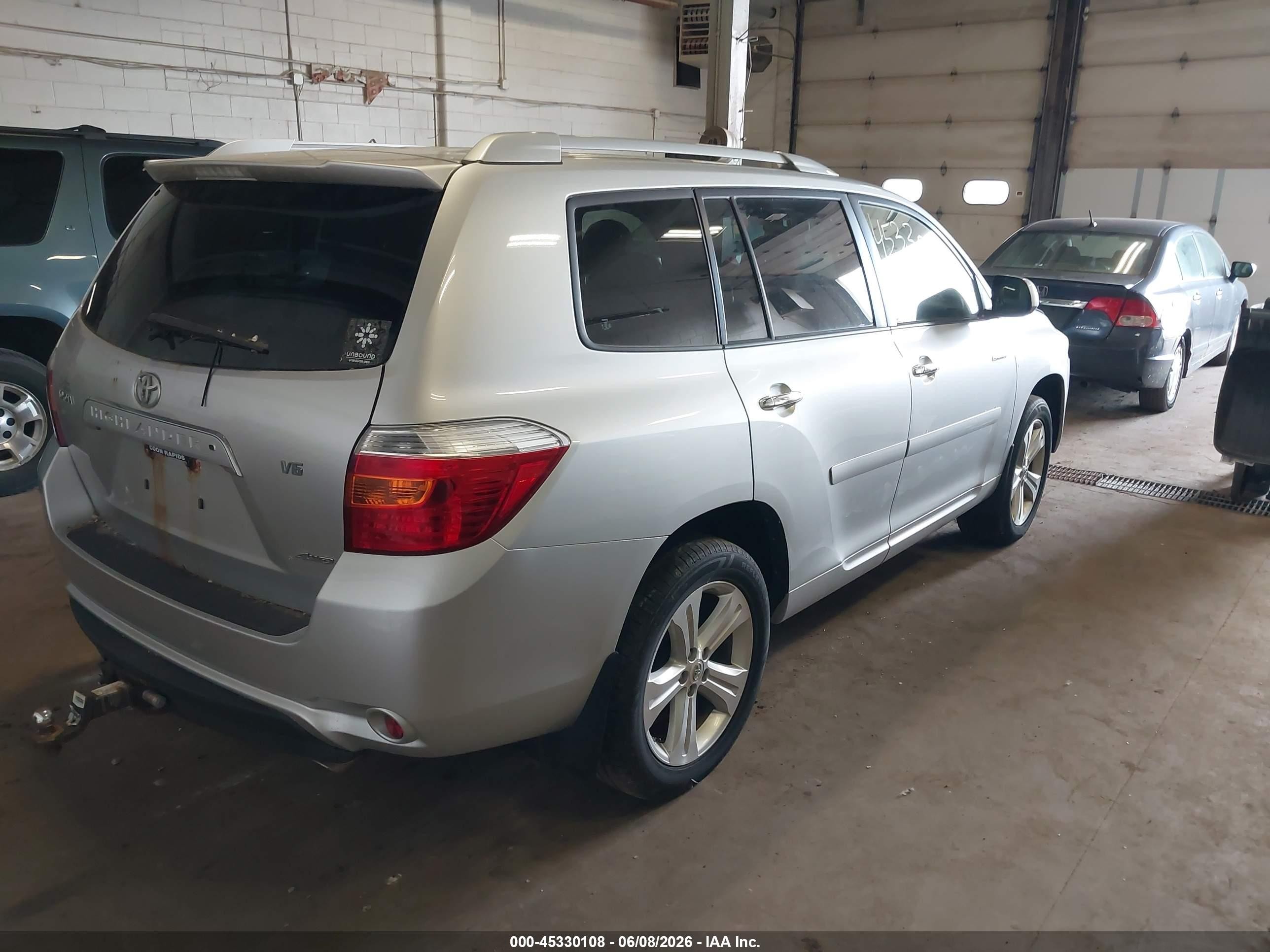2008 Toyota Highlander Limited Gray vin: JTEES42AX82024069