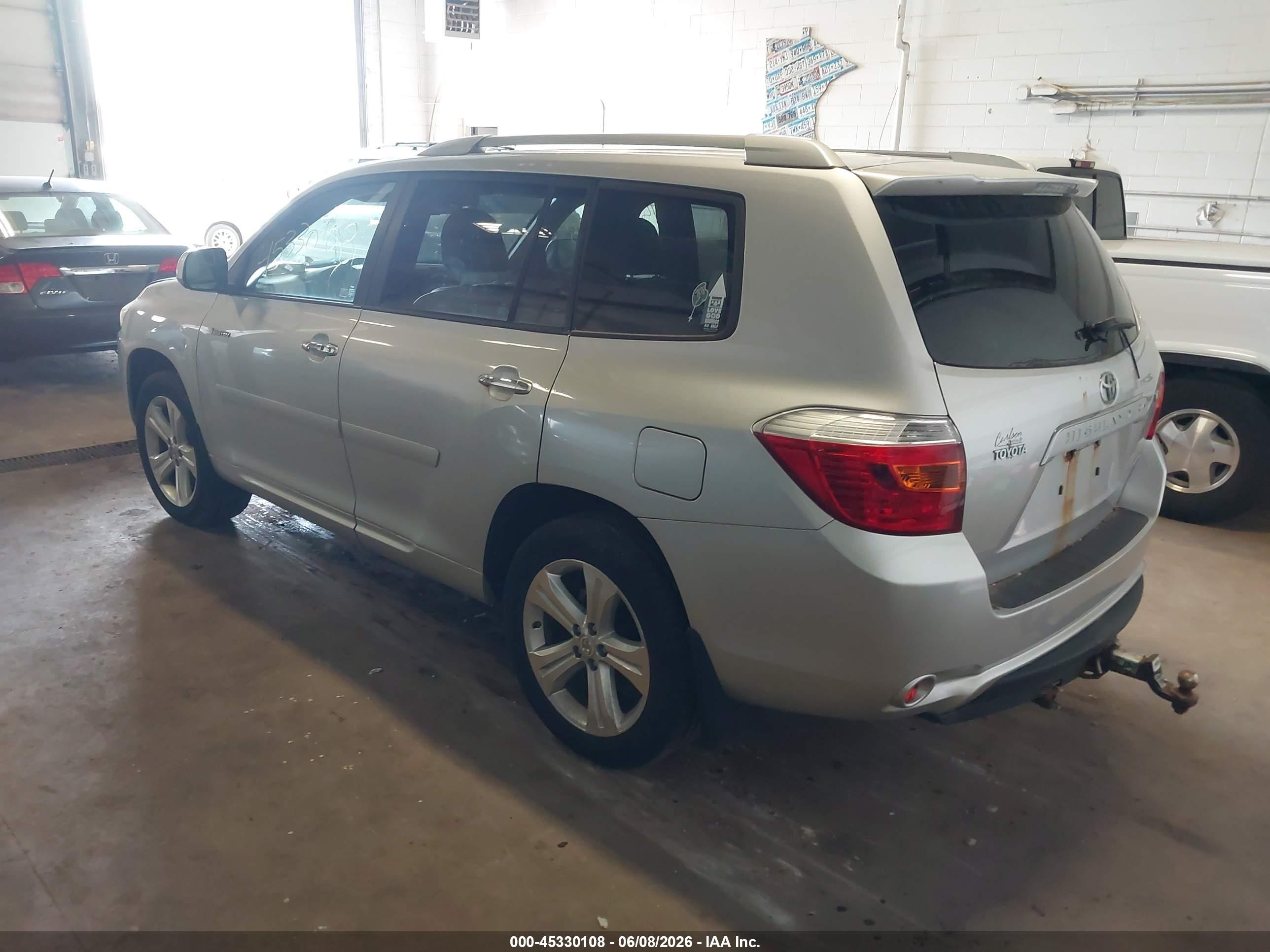 2008 Toyota Highlander Limited Gray vin: JTEES42AX82024069