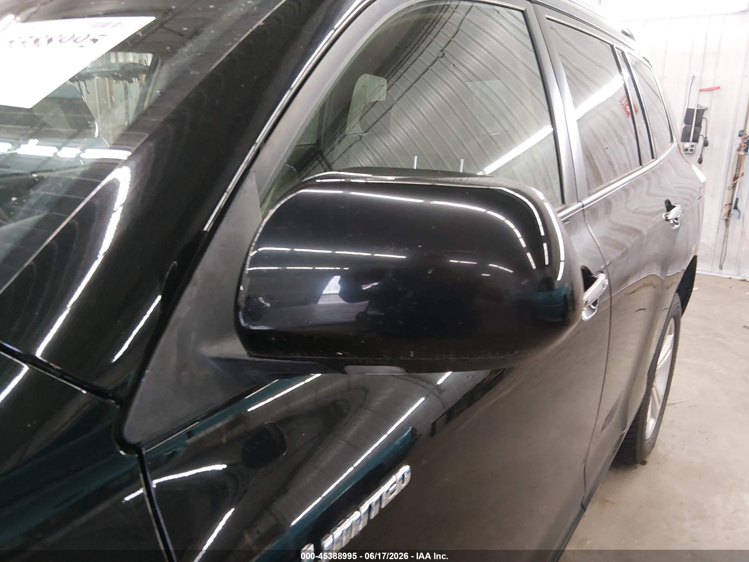 2008 Toyota Highlander Limited Black vin: JTEES42AX82027652