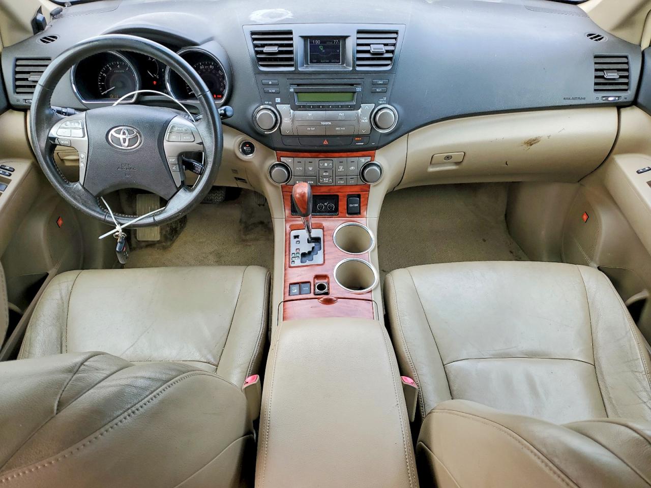 2008 Toyota Highlander Limited Золотой vin: JTEES42AX82032933