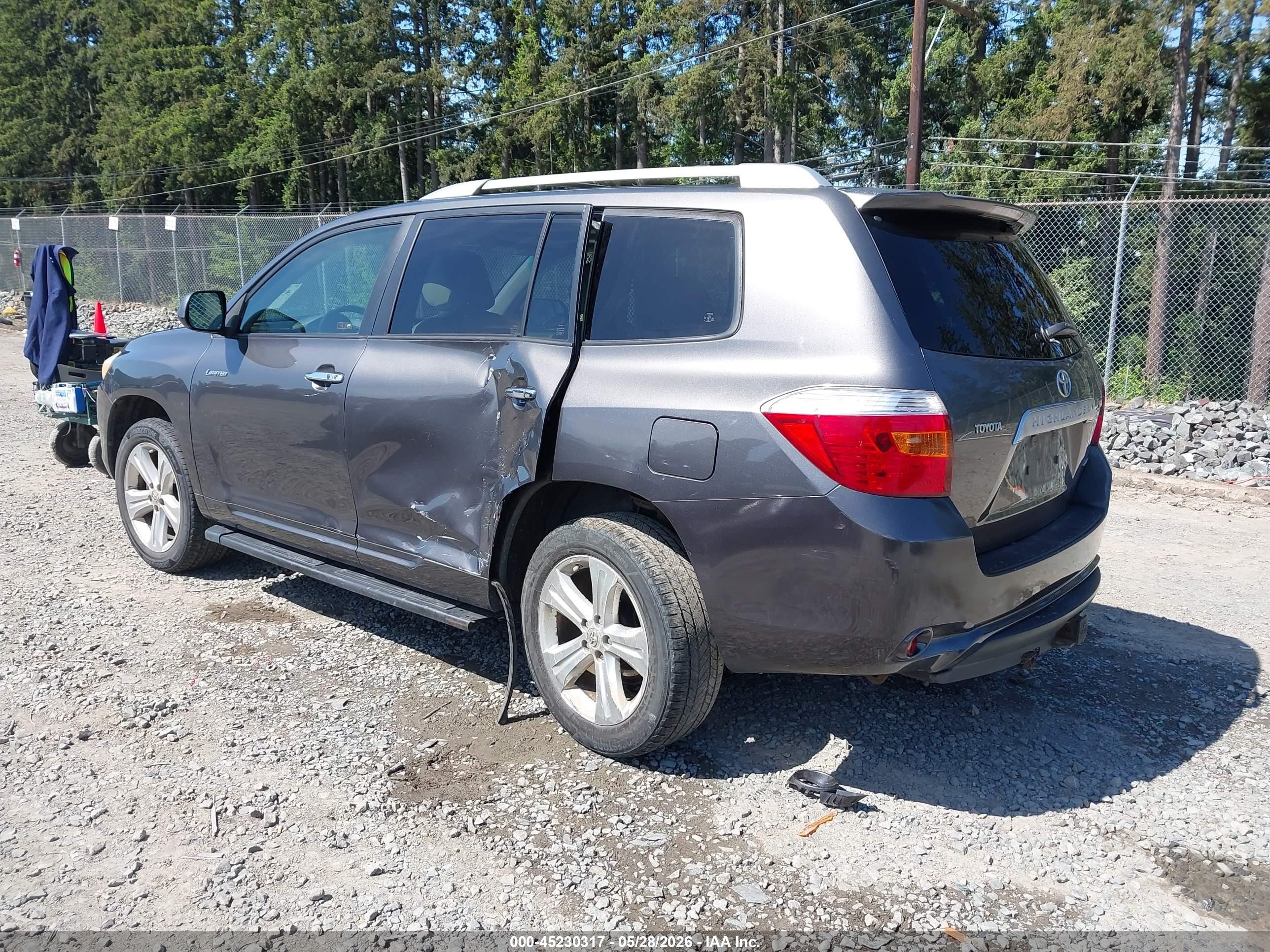 2008 Toyota Highlander Limited Gray vin: JTEES42AX82038750