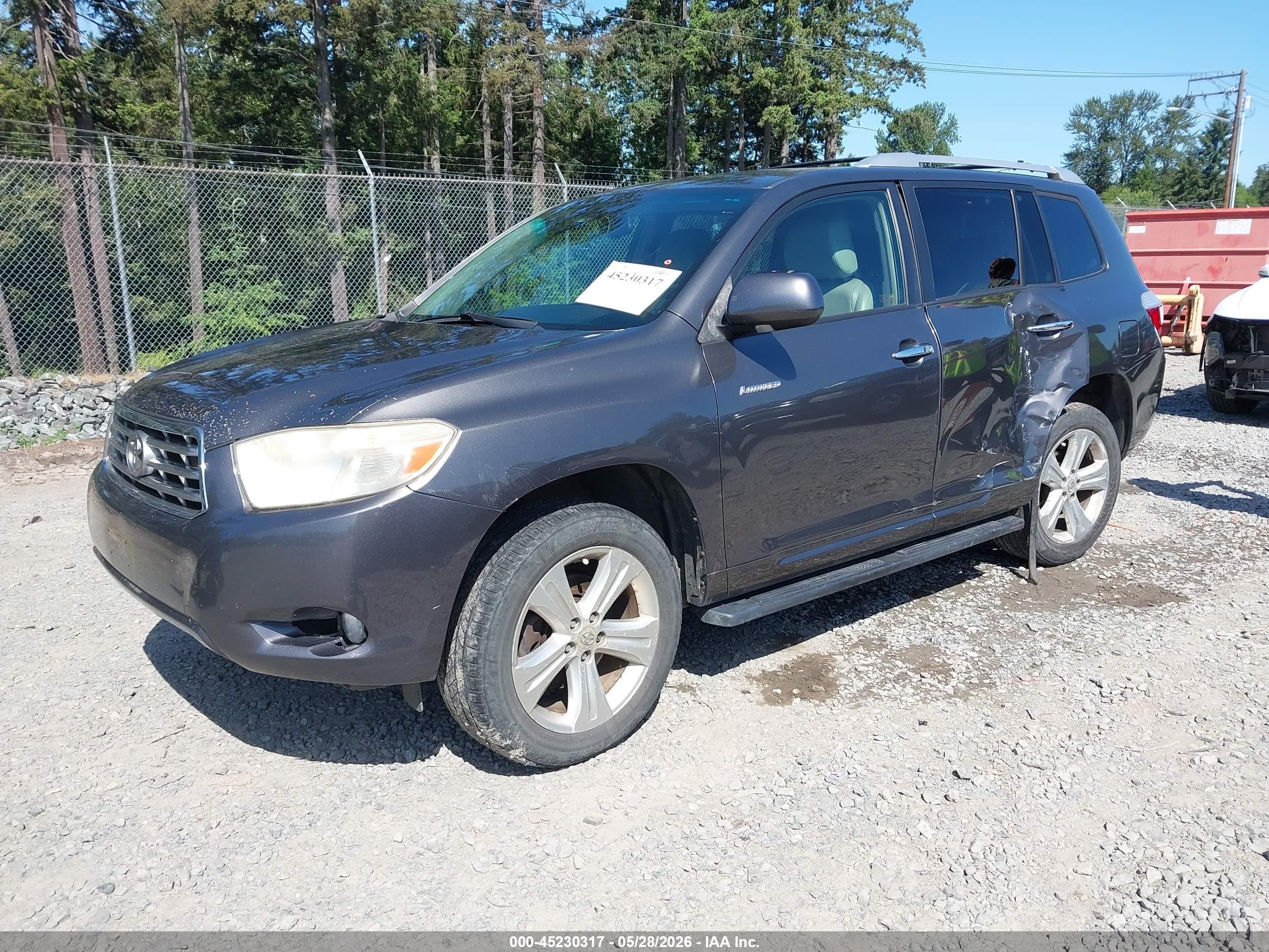 2008 Toyota Highlander Limited Gray vin: JTEES42AX82038750