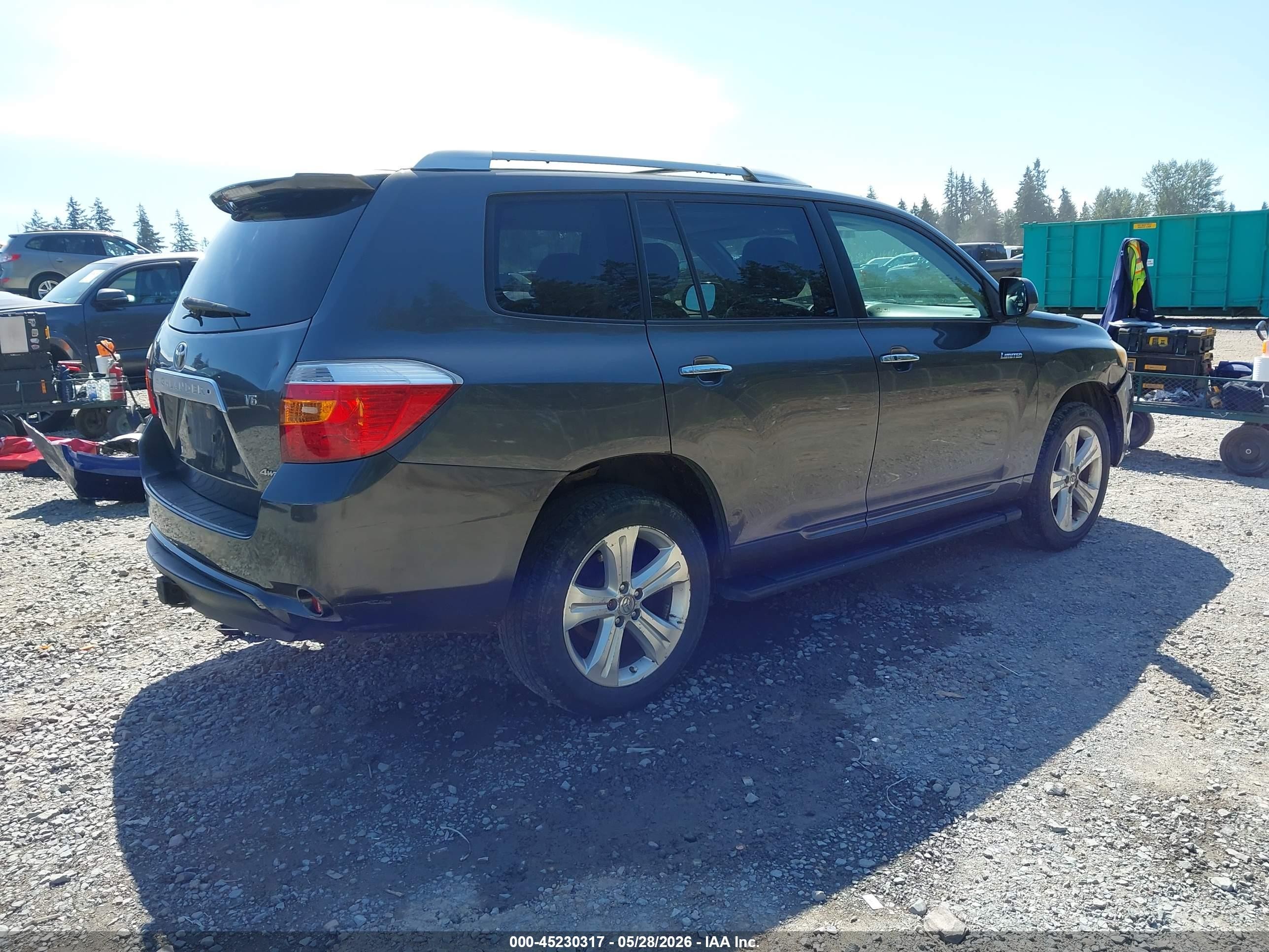 2008 Toyota Highlander Limited Gray vin: JTEES42AX82038750