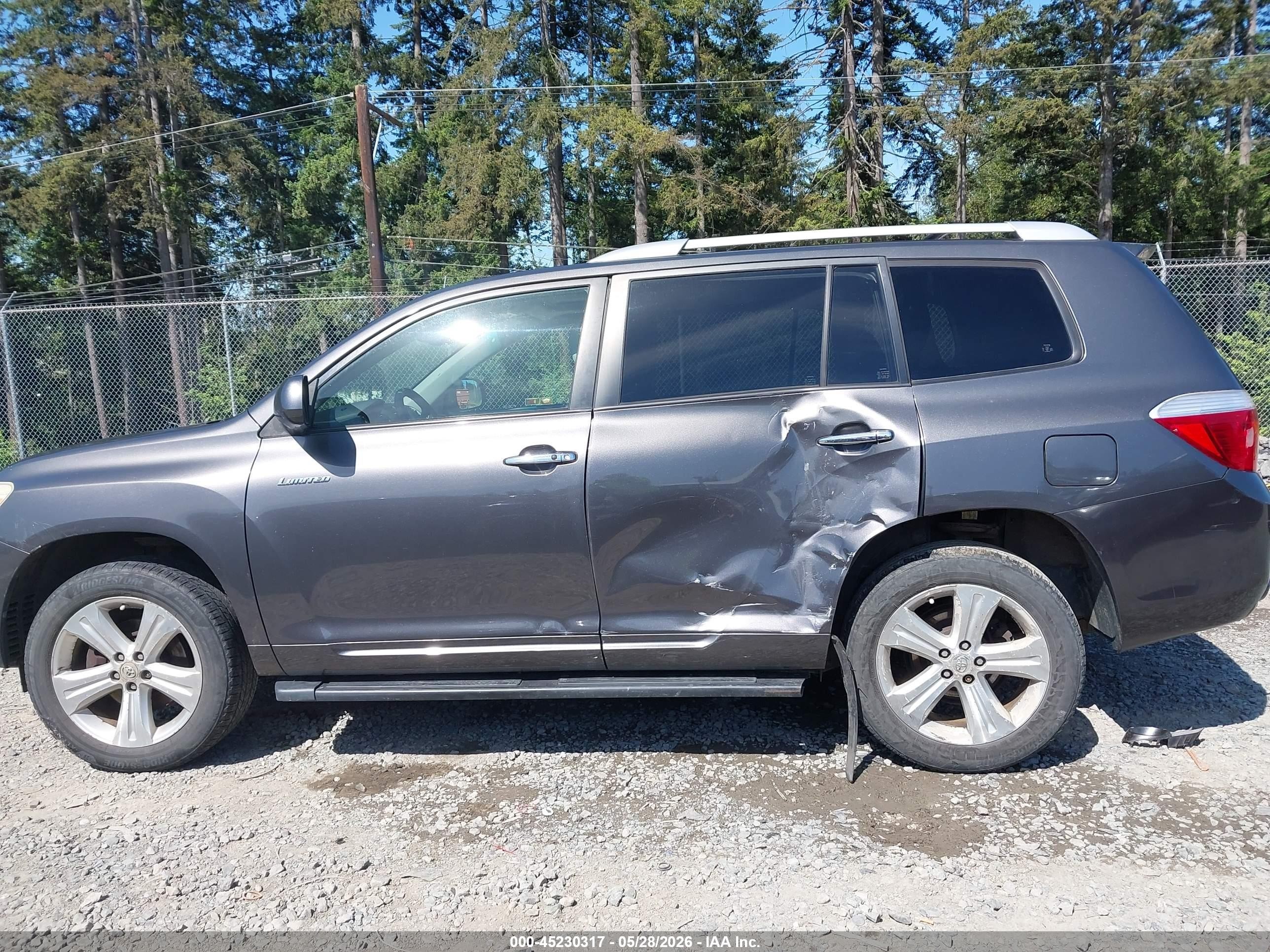2008 Toyota Highlander Limited Gray vin: JTEES42AX82038750