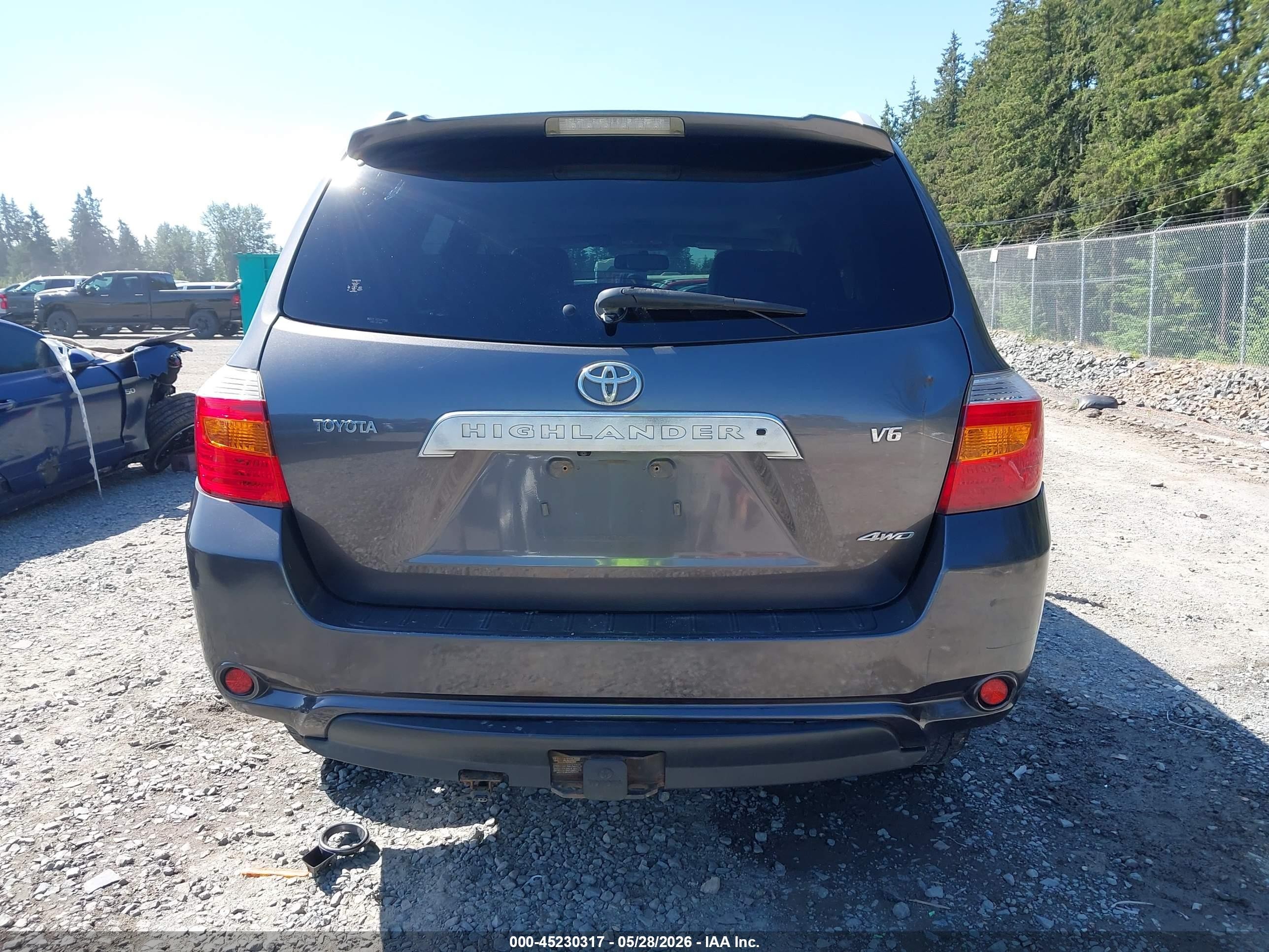 2008 Toyota Highlander Limited Gray vin: JTEES42AX82038750