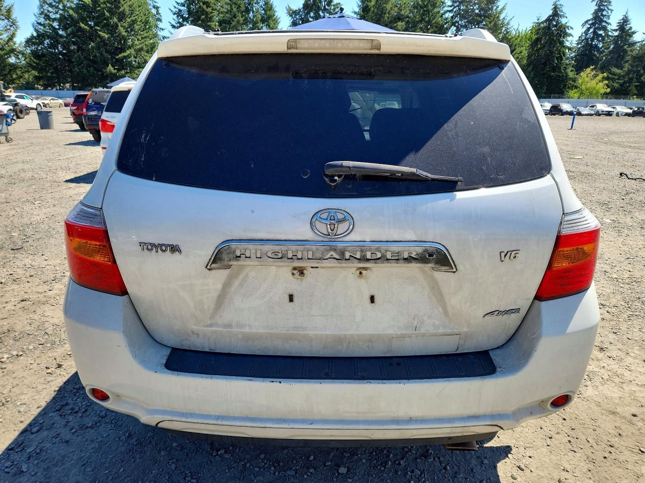 2008 Toyota Highlander Limited White vin: JTEES42AX82053247
