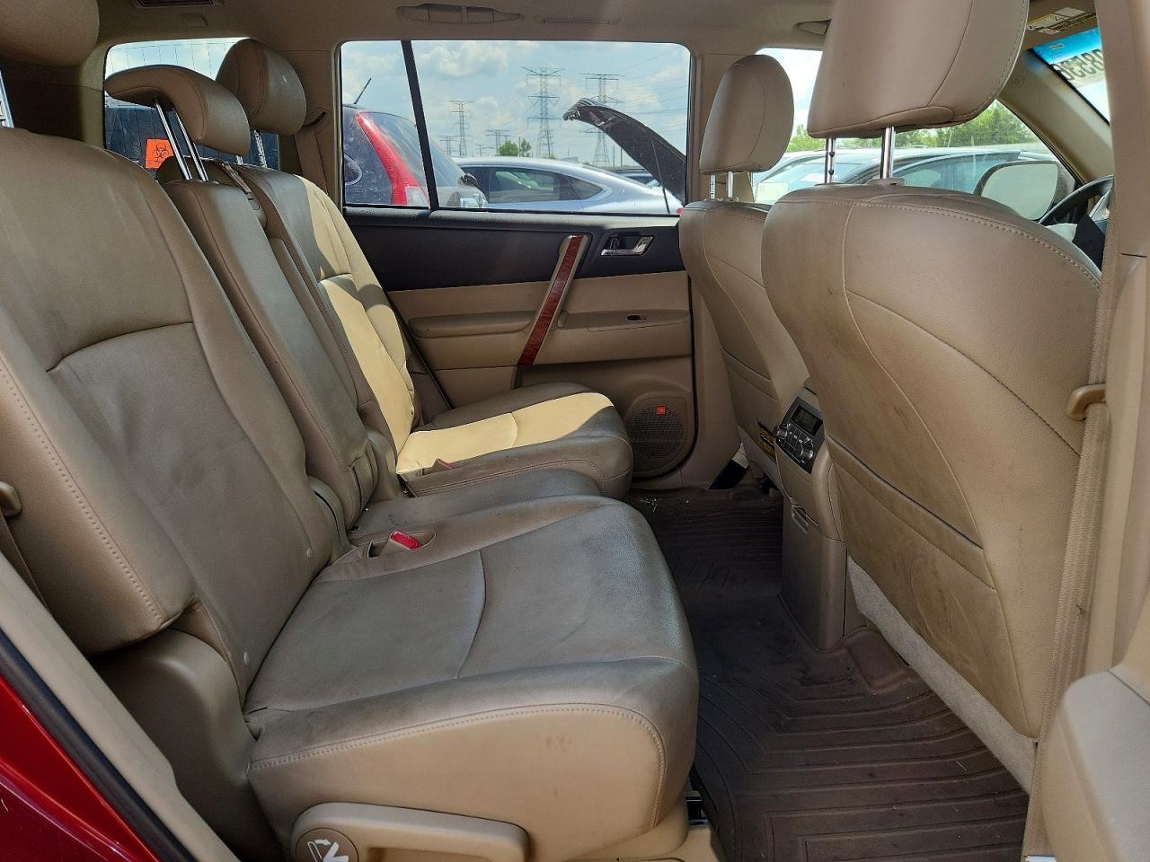 2008 Toyota Highlander Limited Maroon vin: JTEES42AX82079637