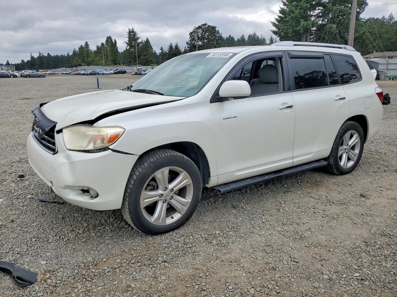 2008 Toyota Highlander Limited Белый vin: JTEES42AX82095126