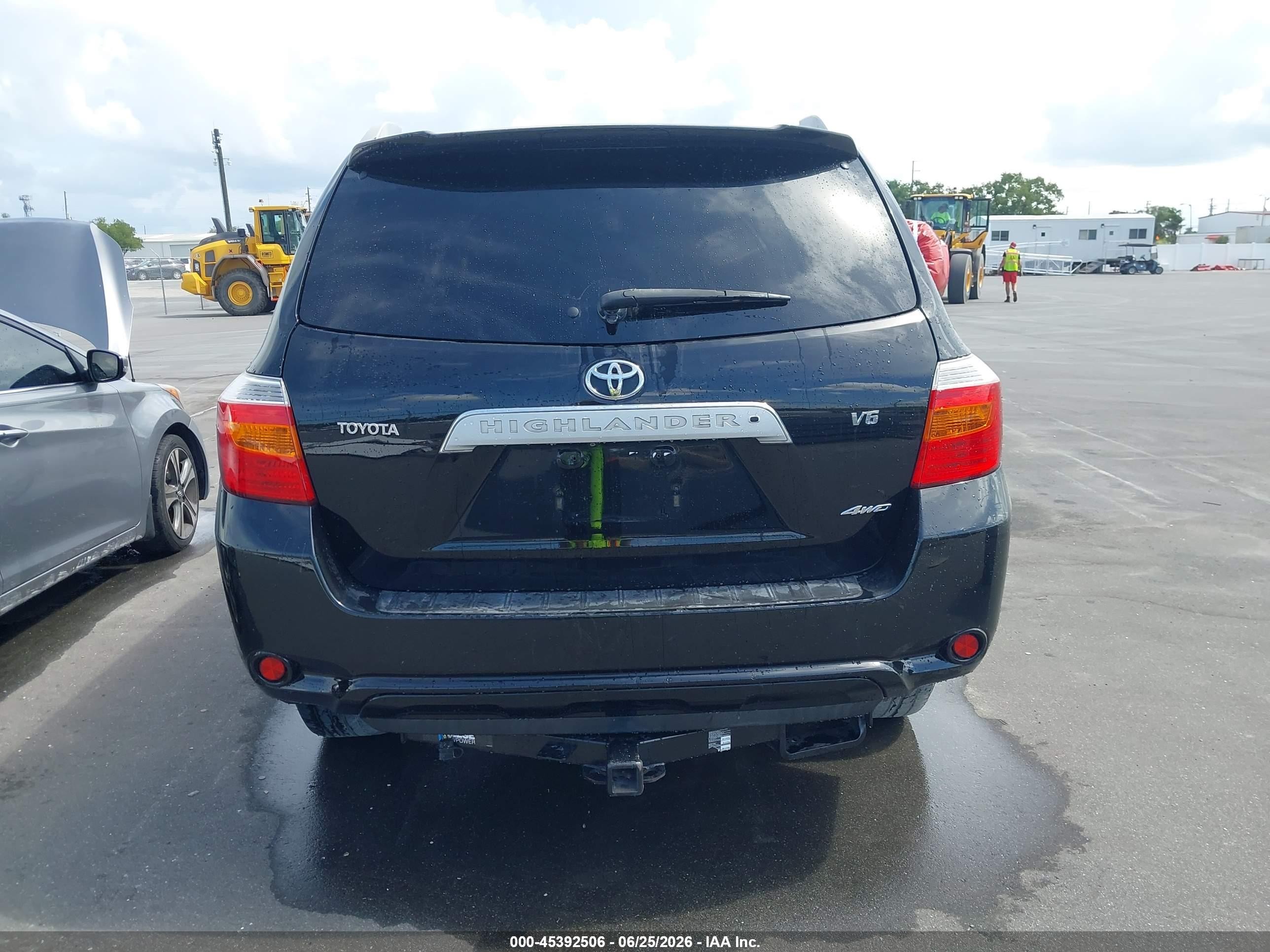 2008 Toyota Highlander Limited Black vin: JTEES42AX82102267