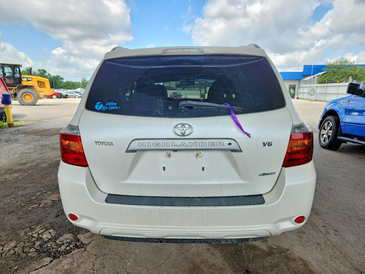 2008 Toyota Highlander Limited White vin: JTEES42AX82102365