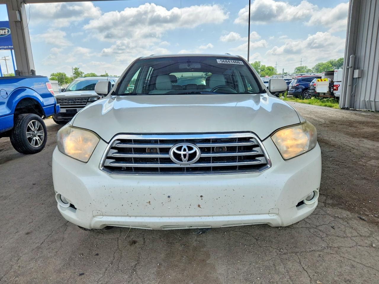2008 Toyota Highlander Limited White vin: JTEES42AX82102365