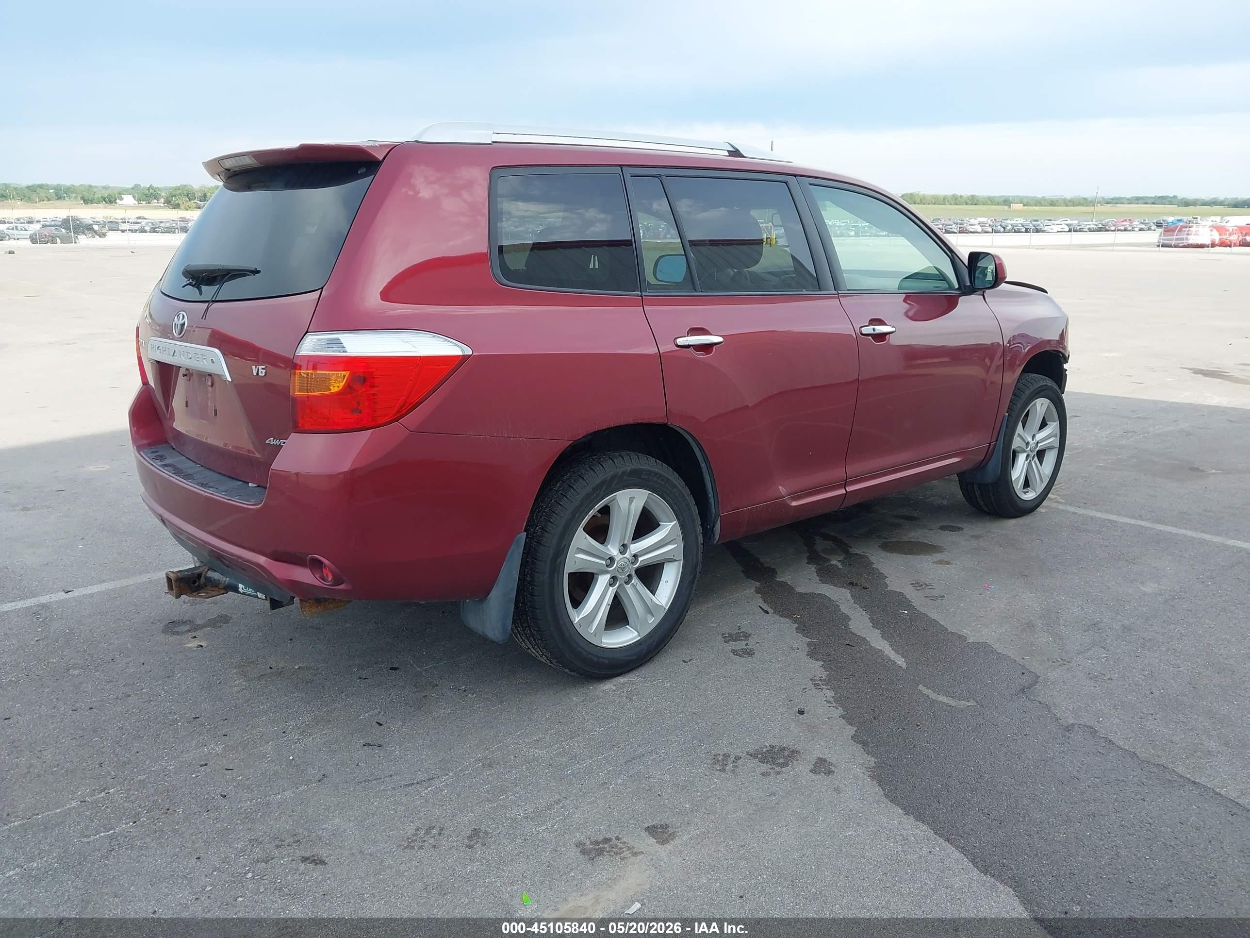 2009 Toyota Highlander Limited Red vin: JTEES42AX92110791