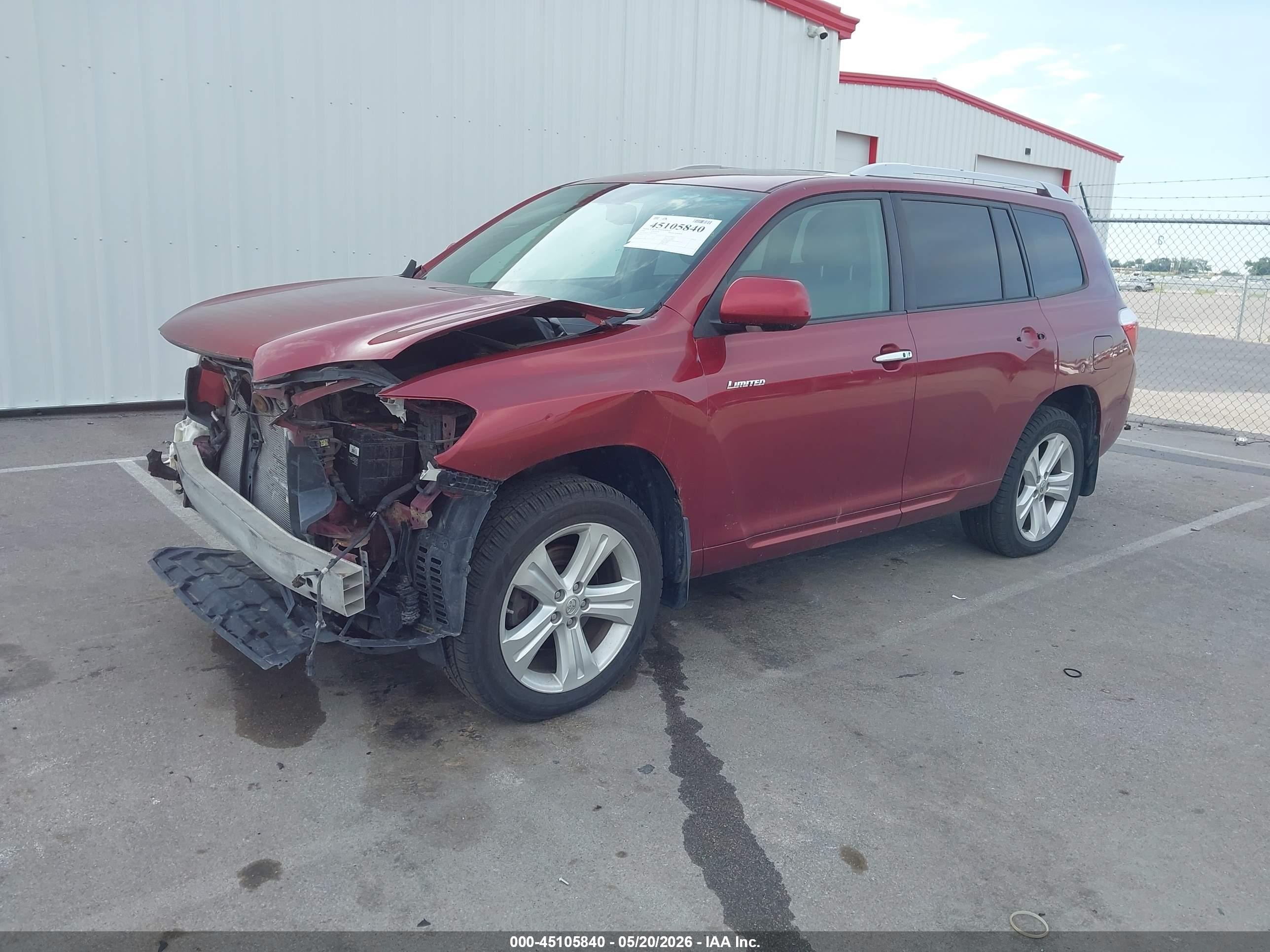 2009 Toyota Highlander Limited Red vin: JTEES42AX92110791