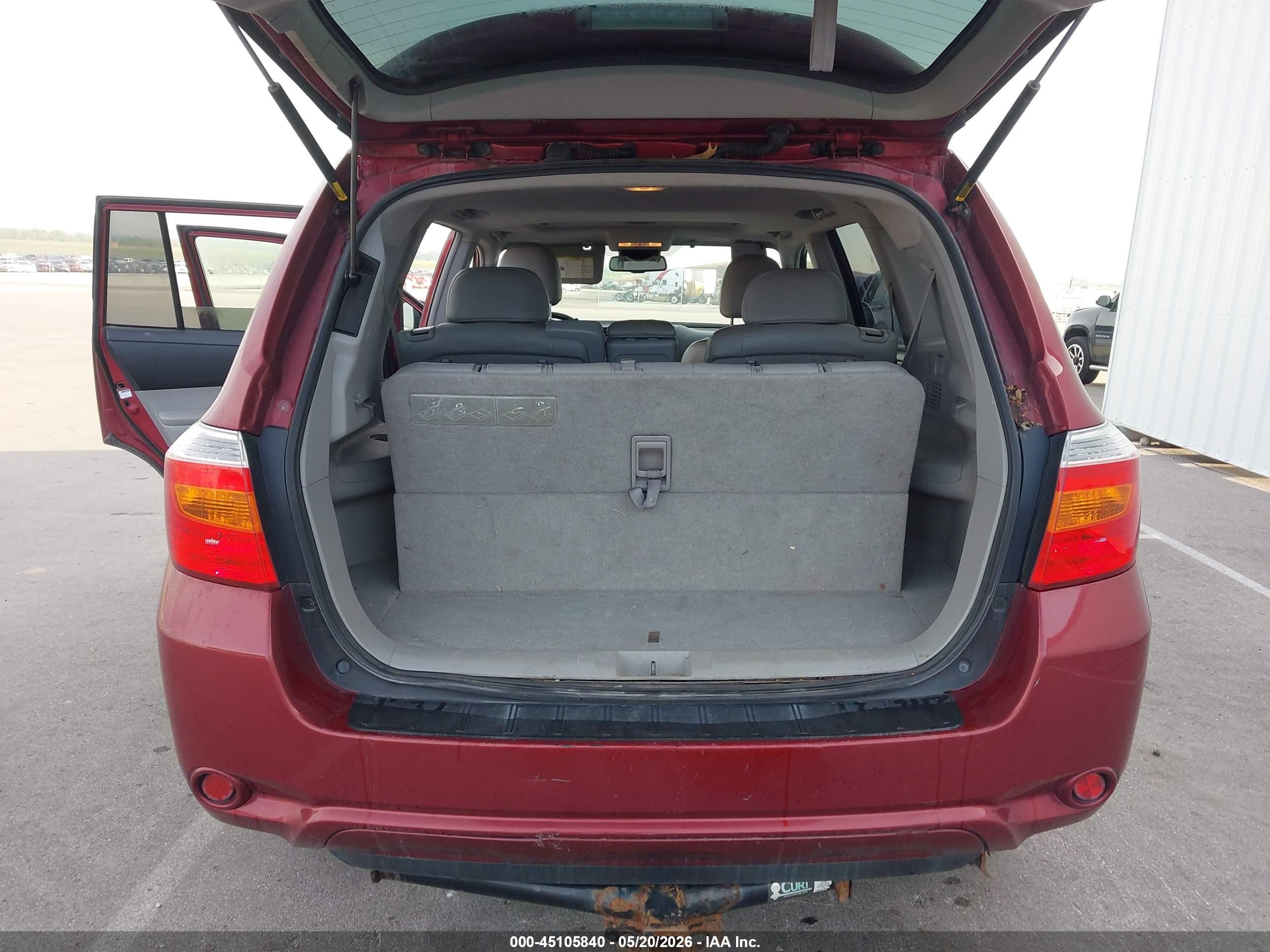 2009 Toyota Highlander Limited Red vin: JTEES42AX92110791