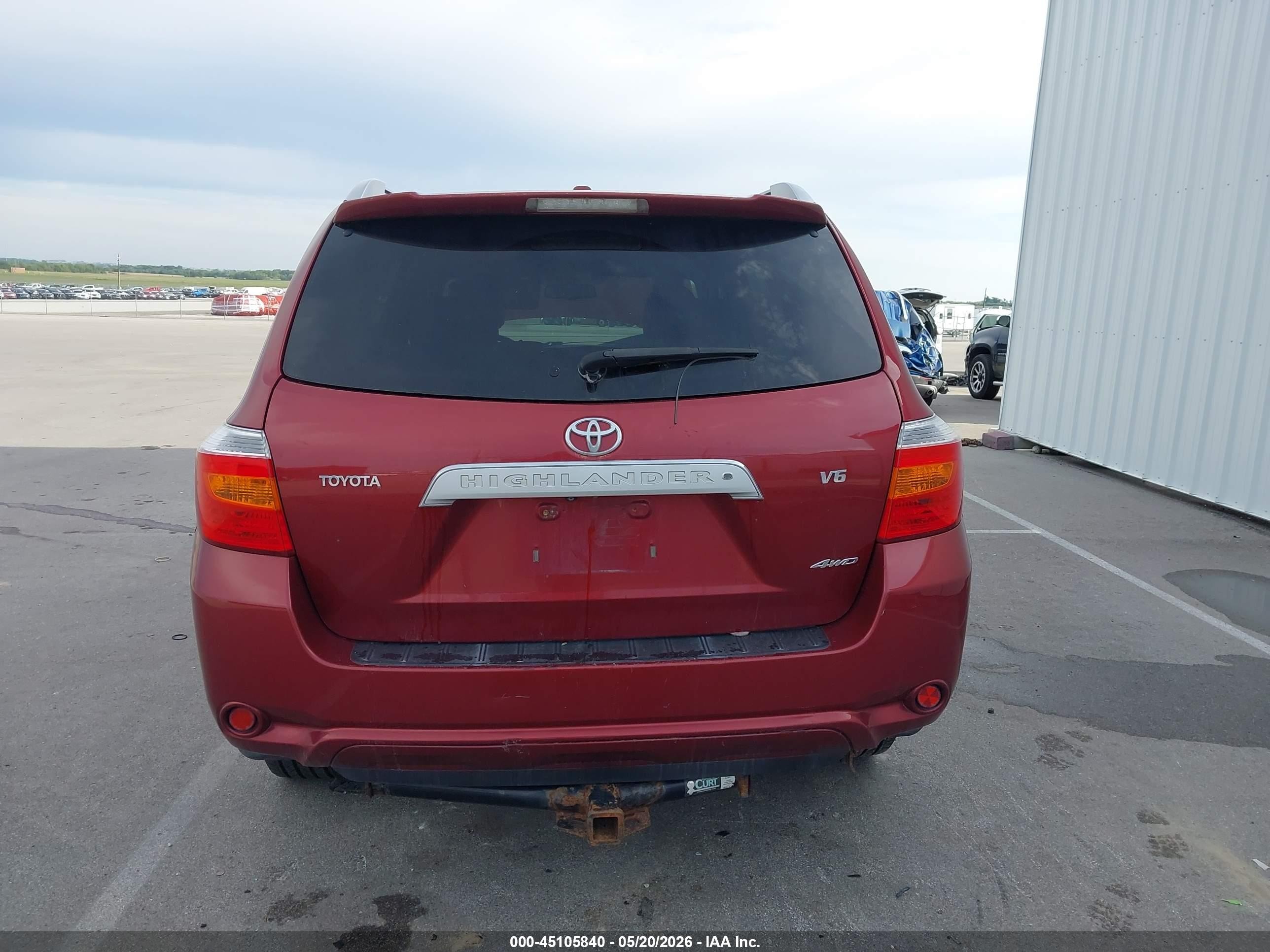 2009 Toyota Highlander Limited Red vin: JTEES42AX92110791