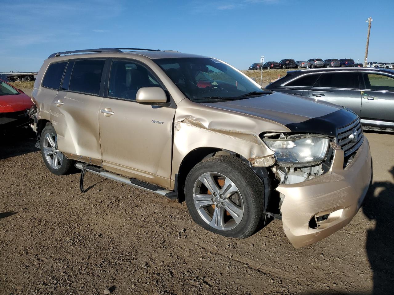 2008 Toyota Highlander Sport Gold vin: JTEES43A082032552