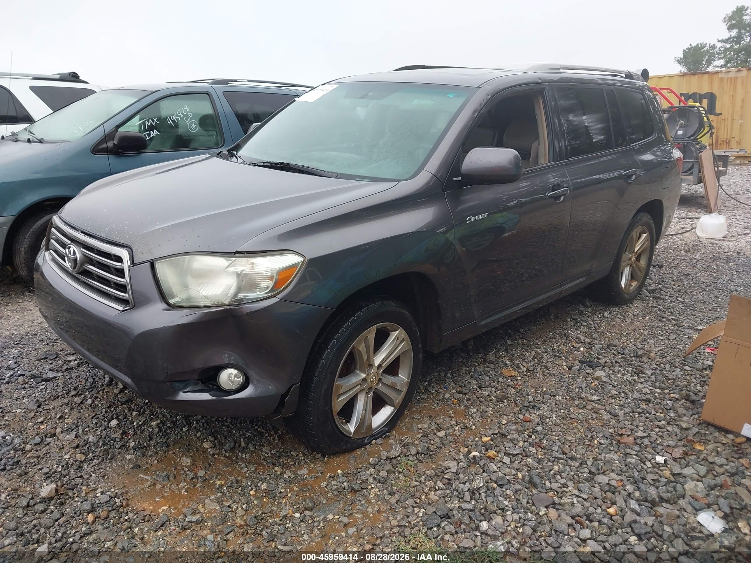 2008 Toyota Highlander Sport Серый vin: JTEES43A082079872