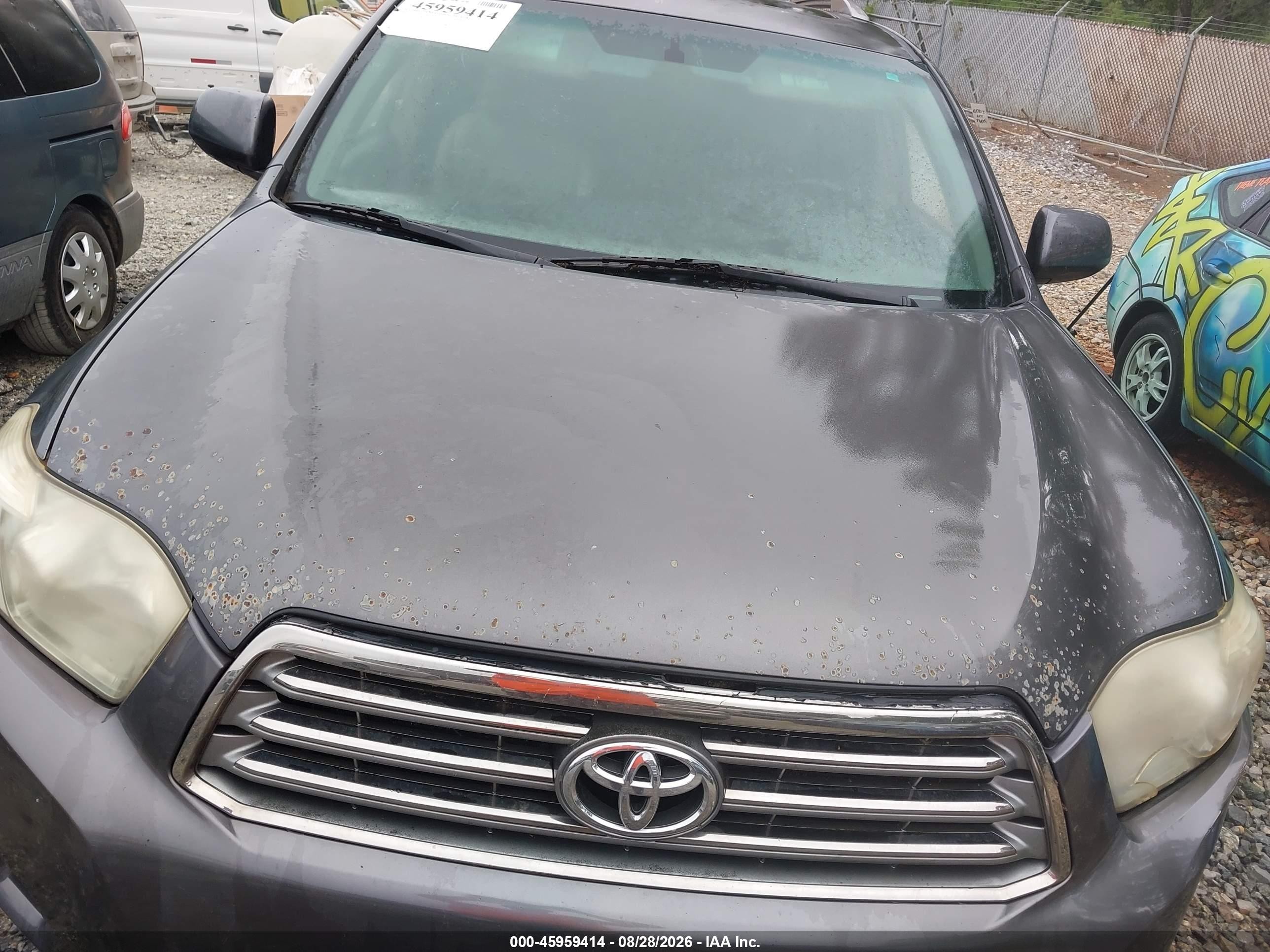 2008 Toyota Highlander Sport Серый vin: JTEES43A082079872