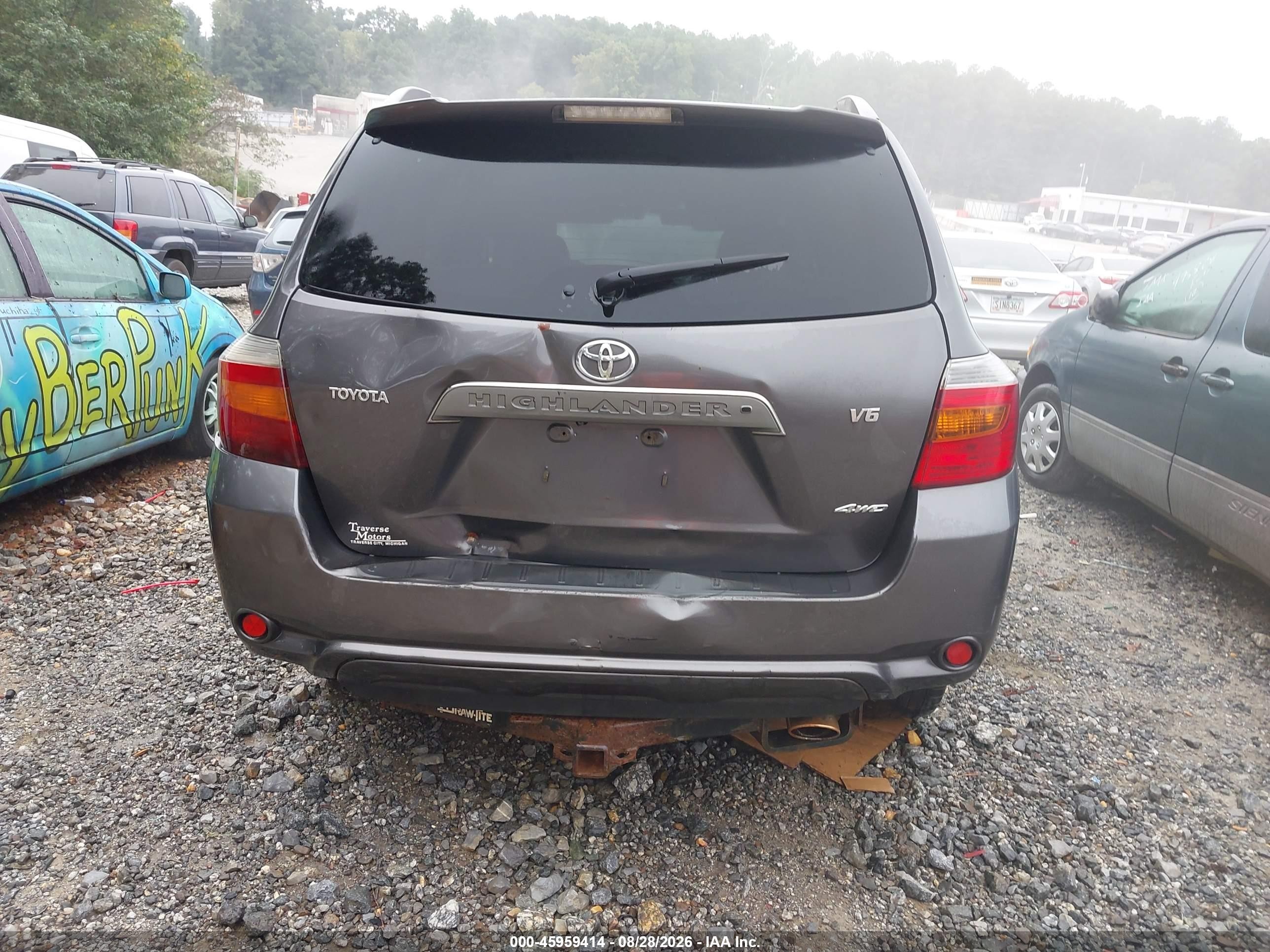 2008 Toyota Highlander Sport Серый vin: JTEES43A082079872
