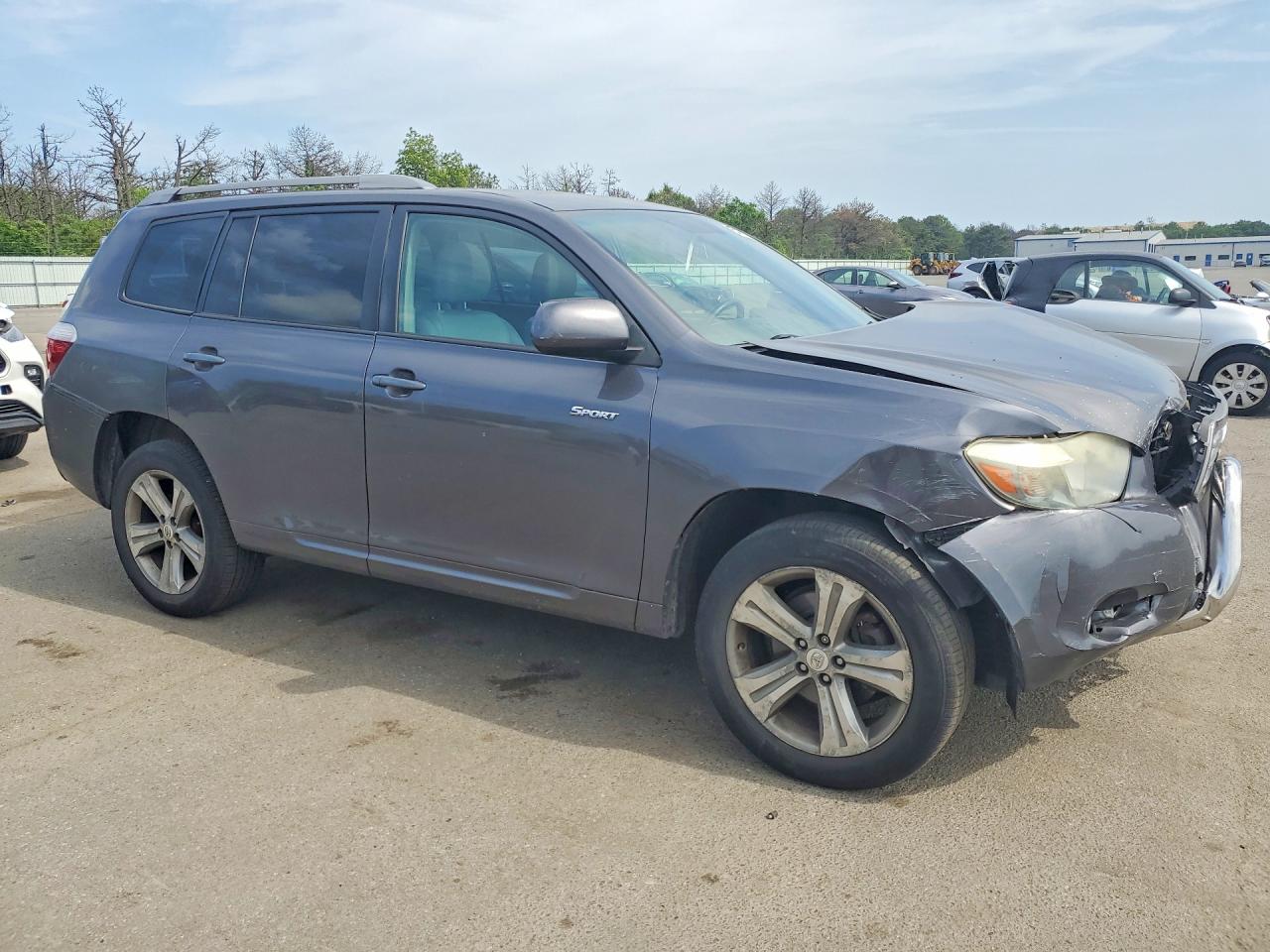 2008 Toyota Highlander Sport Gray vin: JTEES43A082109484