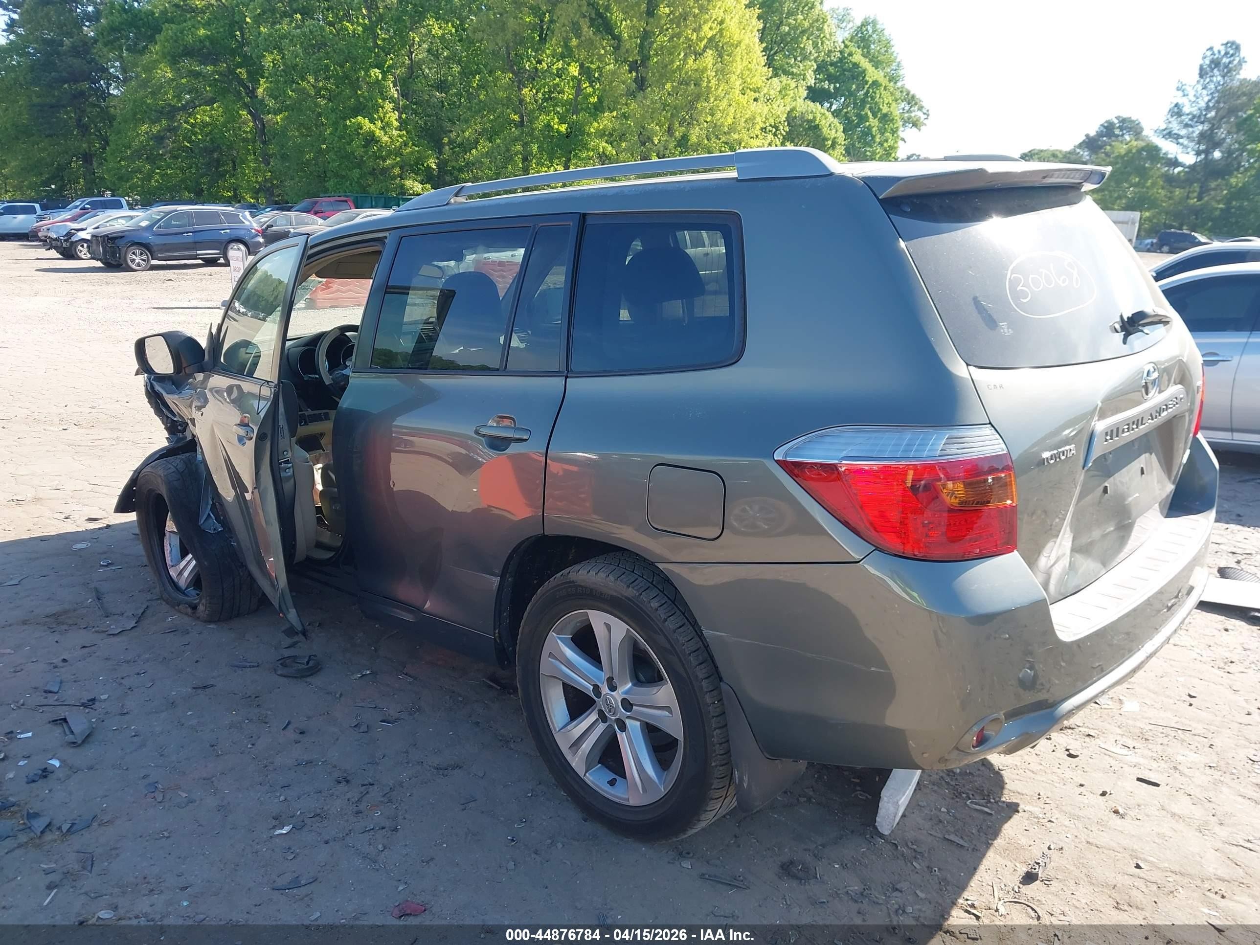 2008 Toyota Highlander Sport Green vin: JTEES43A182015176