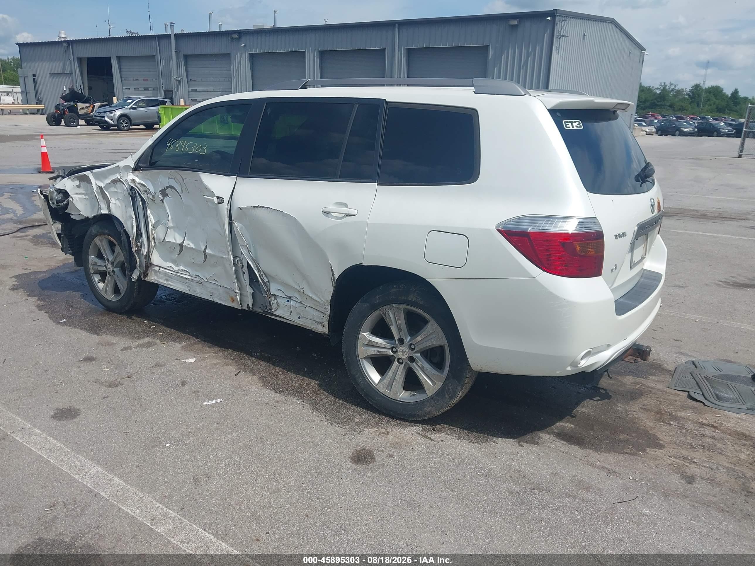 2008 Toyota Highlander Sport Белый vin: JTEES43A182077922