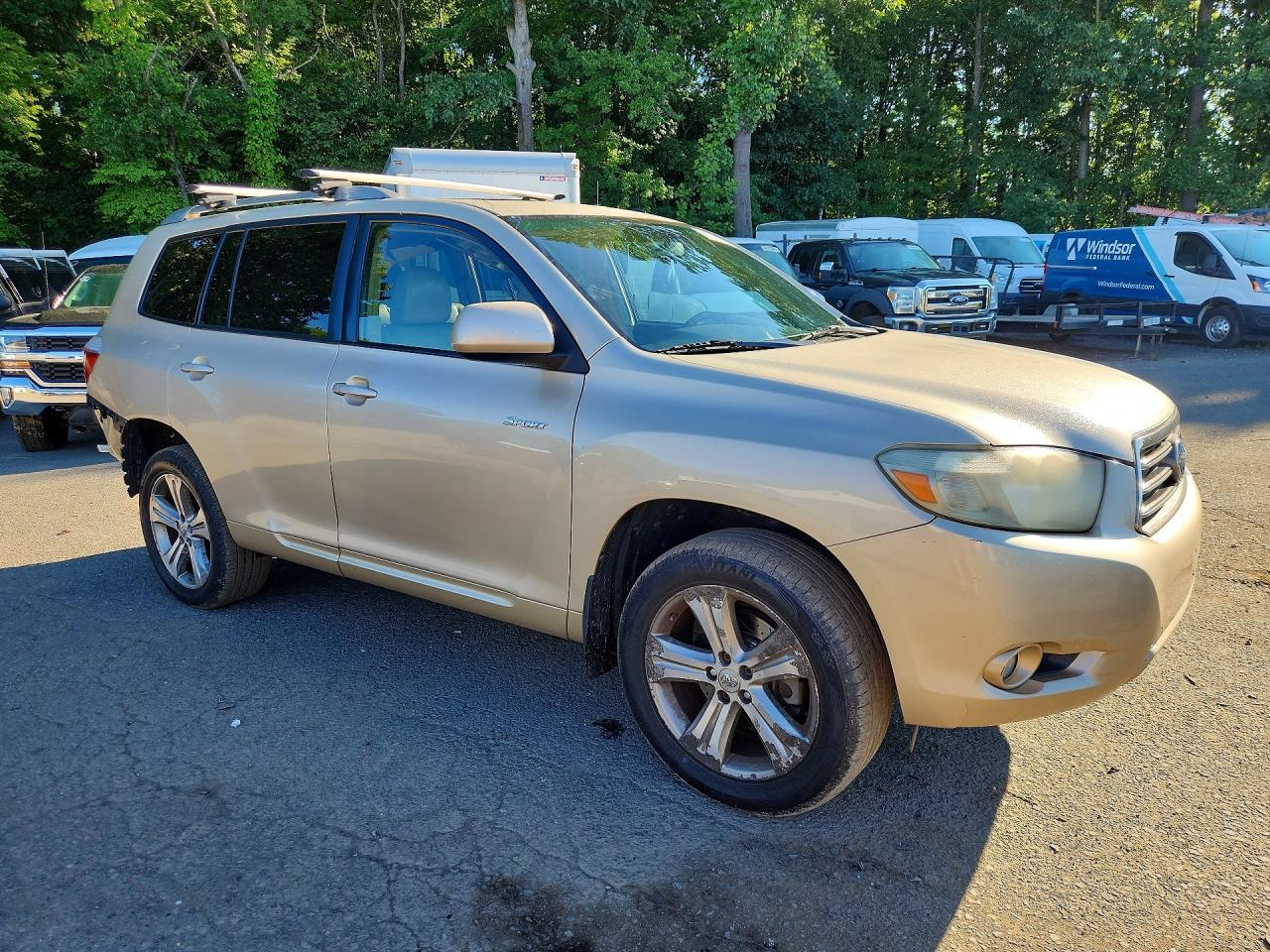 2008 Toyota Highlander Sport Бежевый vin: JTEES43A182087155